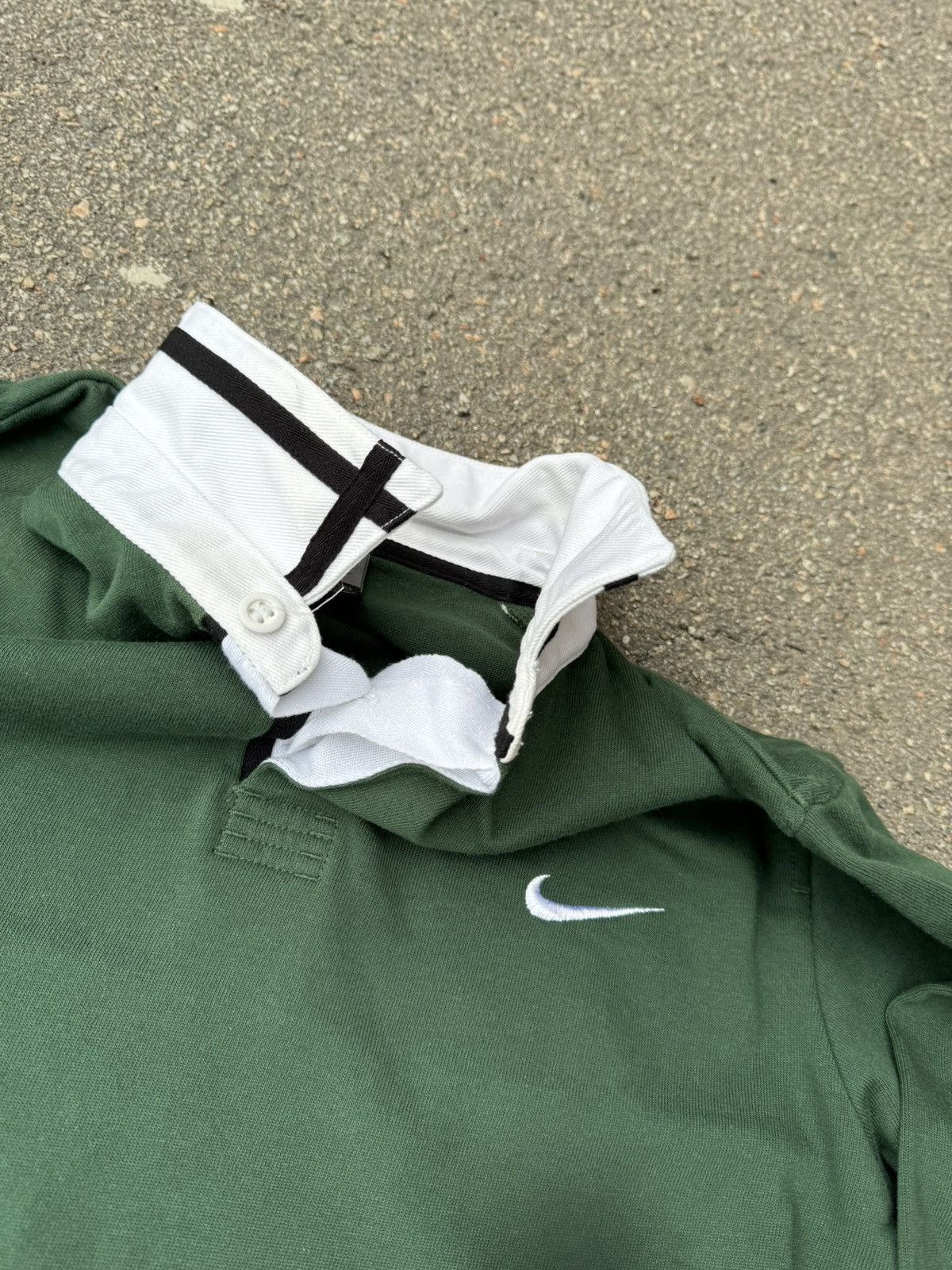 Nike Vintage 2000s Nike Rugby Sweatshirt Y2K Size US M / EU 48-50 / 2 - 8 Thumbnail
