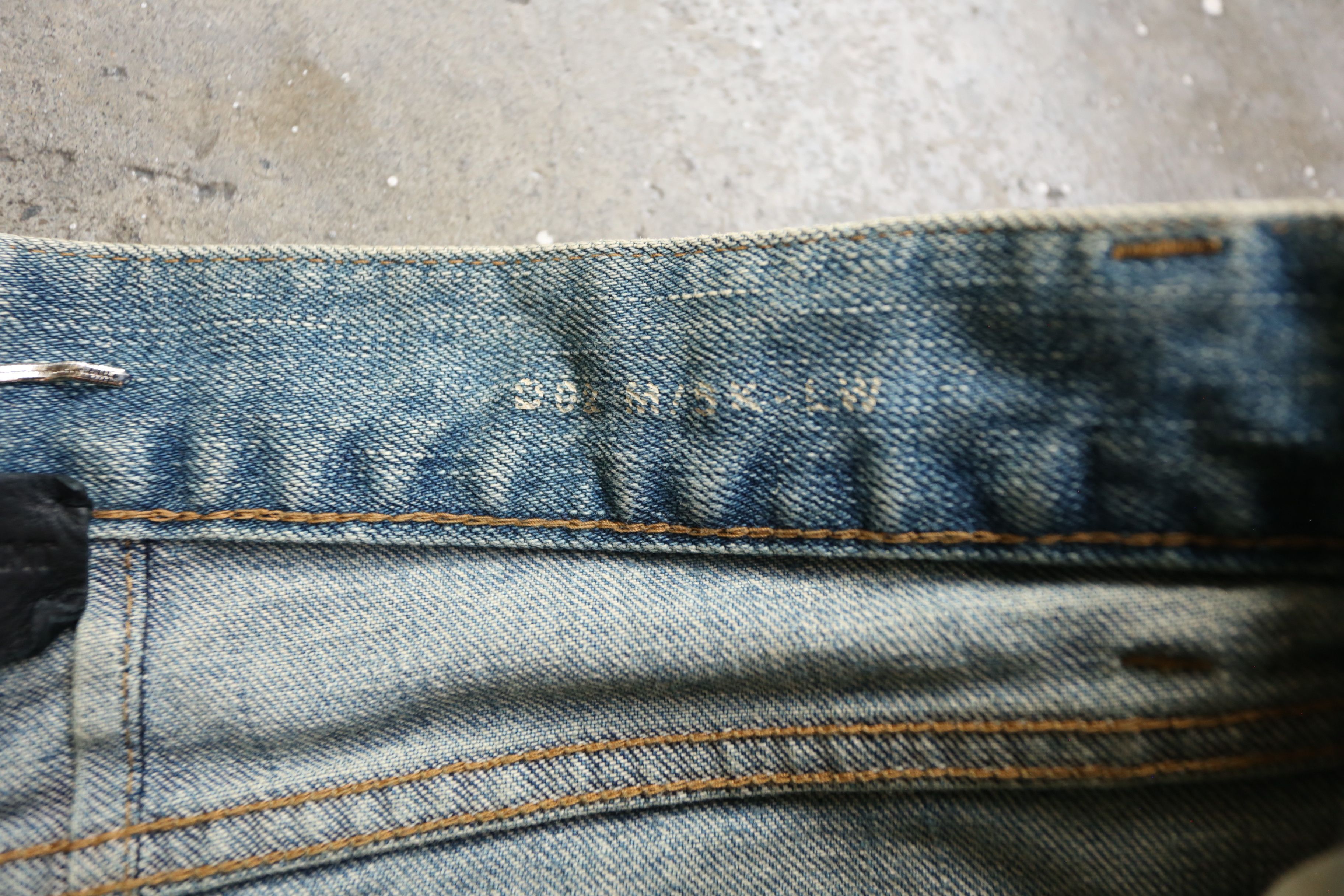 Saint Laurent Paris SLP - Hedi Slimane - F/W 15 - D02 Crash Denim Jean Size US 30 / EU 46 - 8 Thumbnail