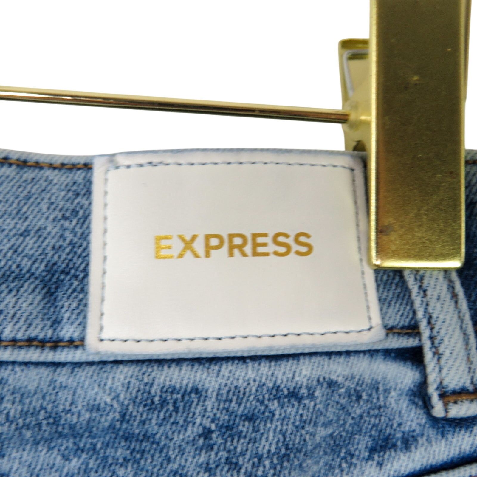 Express Express Super High Rise Mom Jean Size 10 Straight Leg Jeans Size 32" / US 10 / IT 46 - 7 Thumbnail
