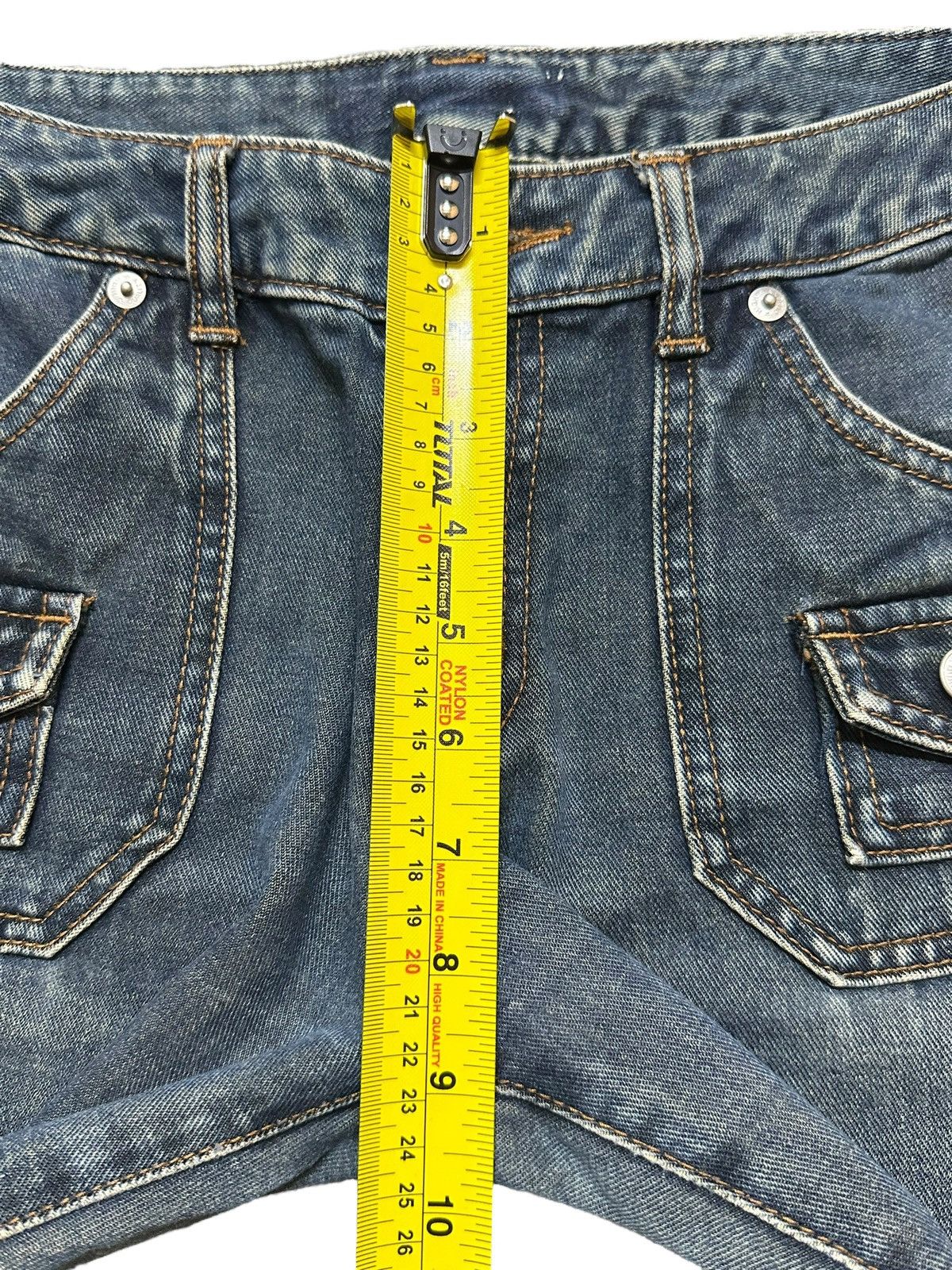 Japanese Brand Vintage Japanese Brand Bush Pants Style Wide Leg Jeans Size US 28 / EU 44 - 13 Thumbnail