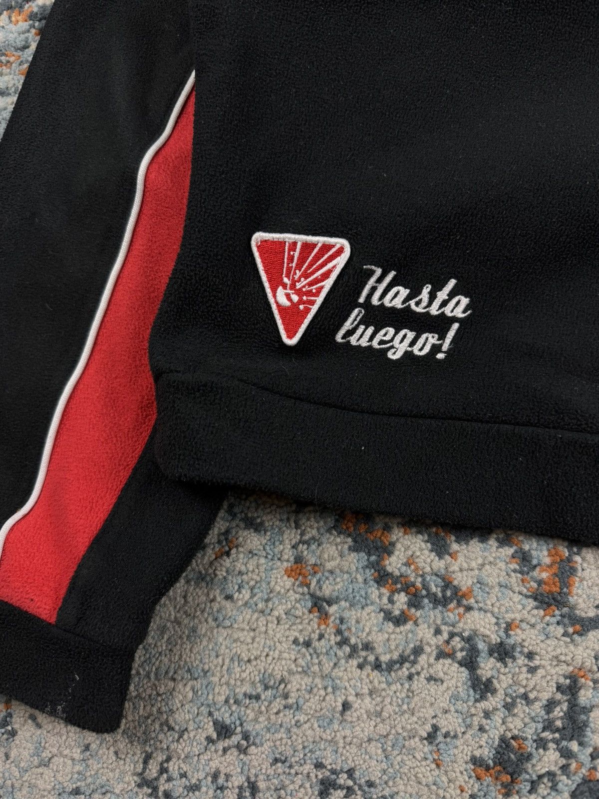 Vintage Vintage 90s Fast Lane racing style fleece sherpa quartezip Size US XL / EU 56 / 4 - 10 Thumbnail