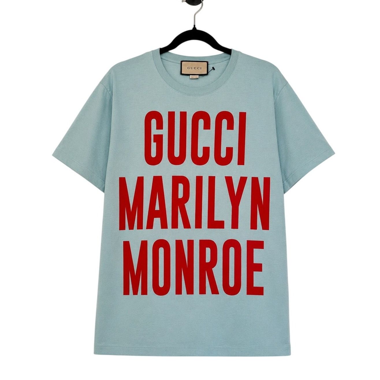 Gucci Gucci Blue 'Marylin Monroe' T-Shirt Size S / US 4 / IT 40 - 1 Thumbnail