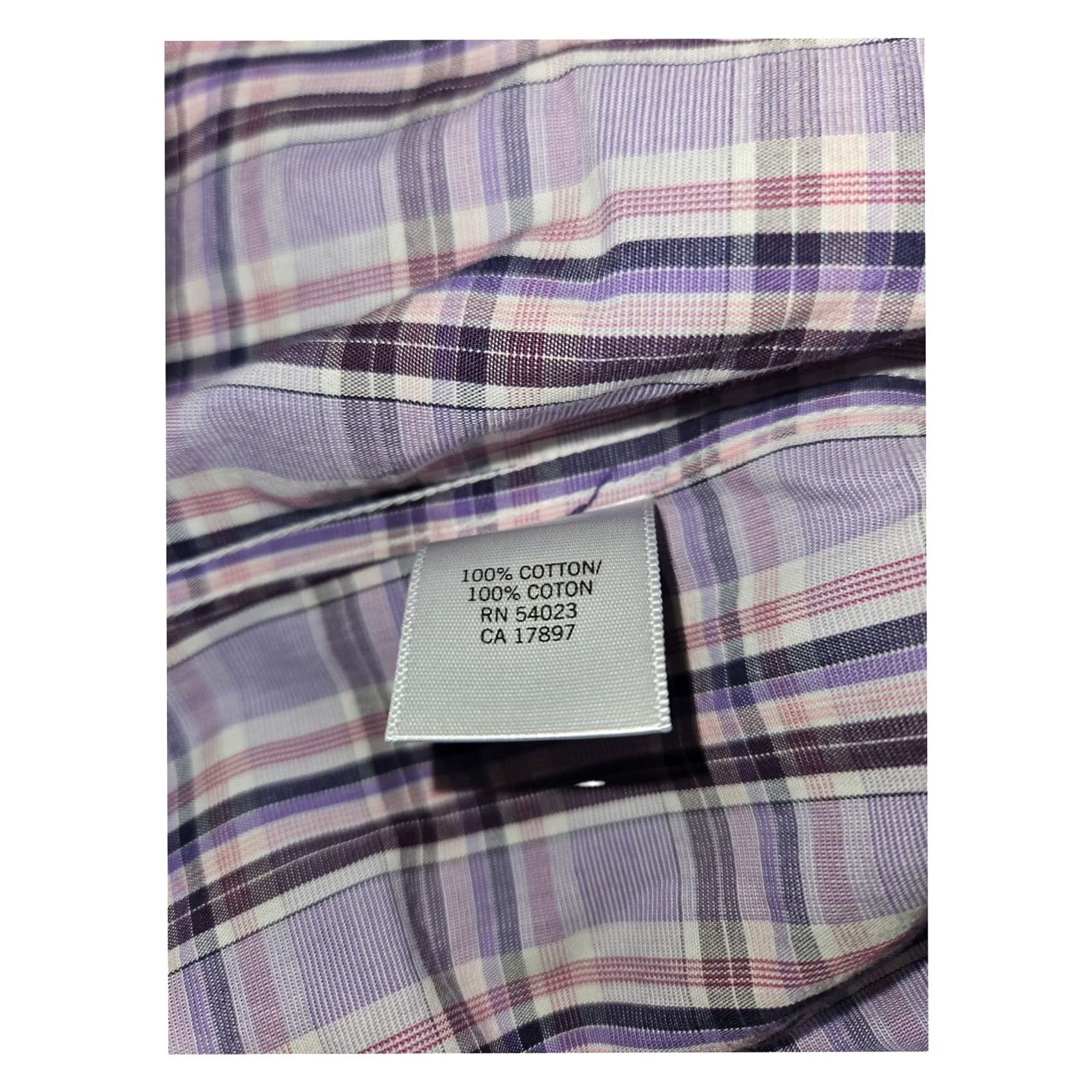 Banana Republic Banana Republic Button-Up Shirt Men's 34-35 Slim Fit Purple Plaid Preppy Shirt Size US S / EU 44-46 / 1 - 7 Thumbnail