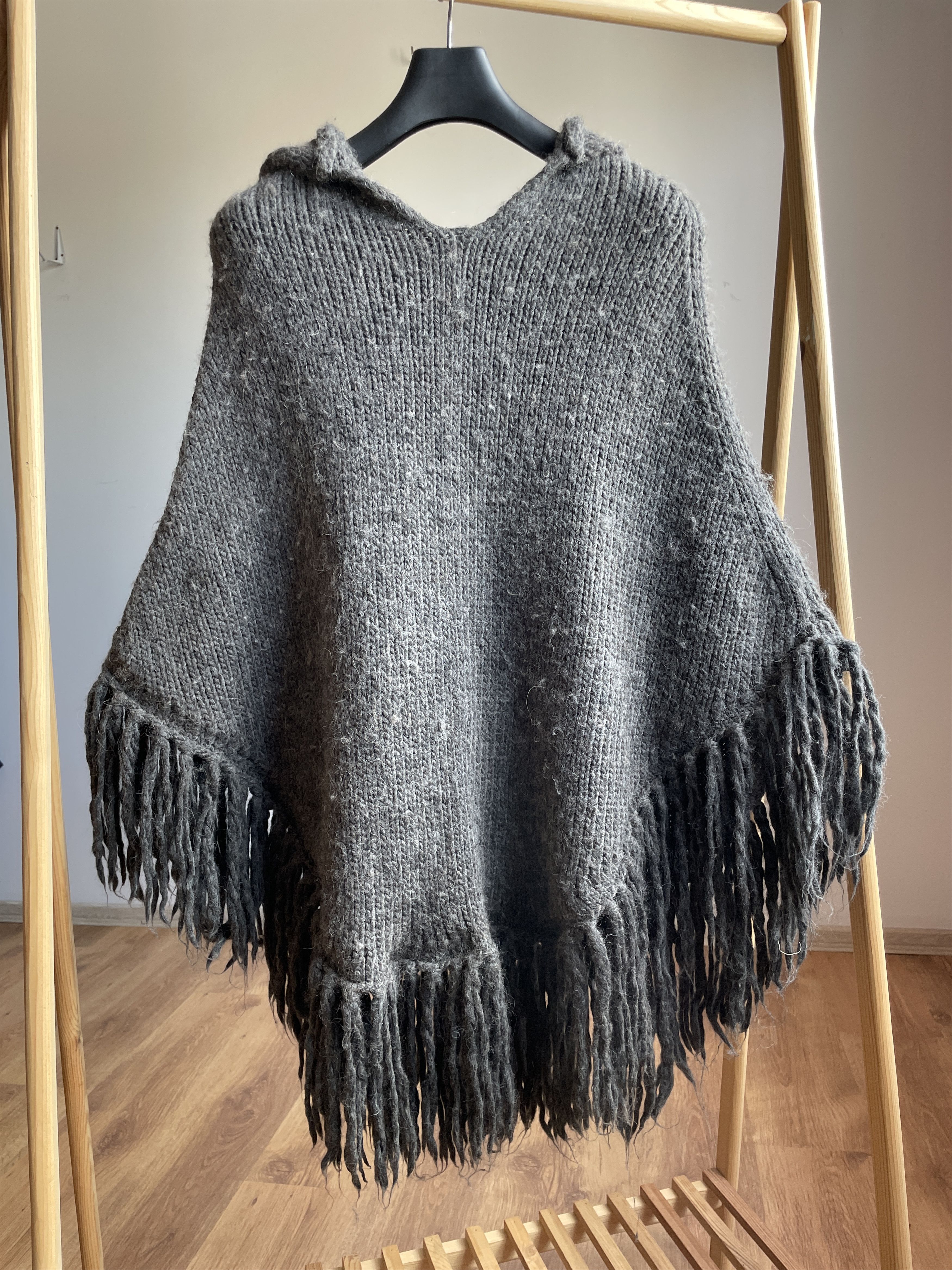 Other Toast Womens Merino Wool Alpaca Blend Hooded Poncho Size ONE SIZE - 1 Thumbnail