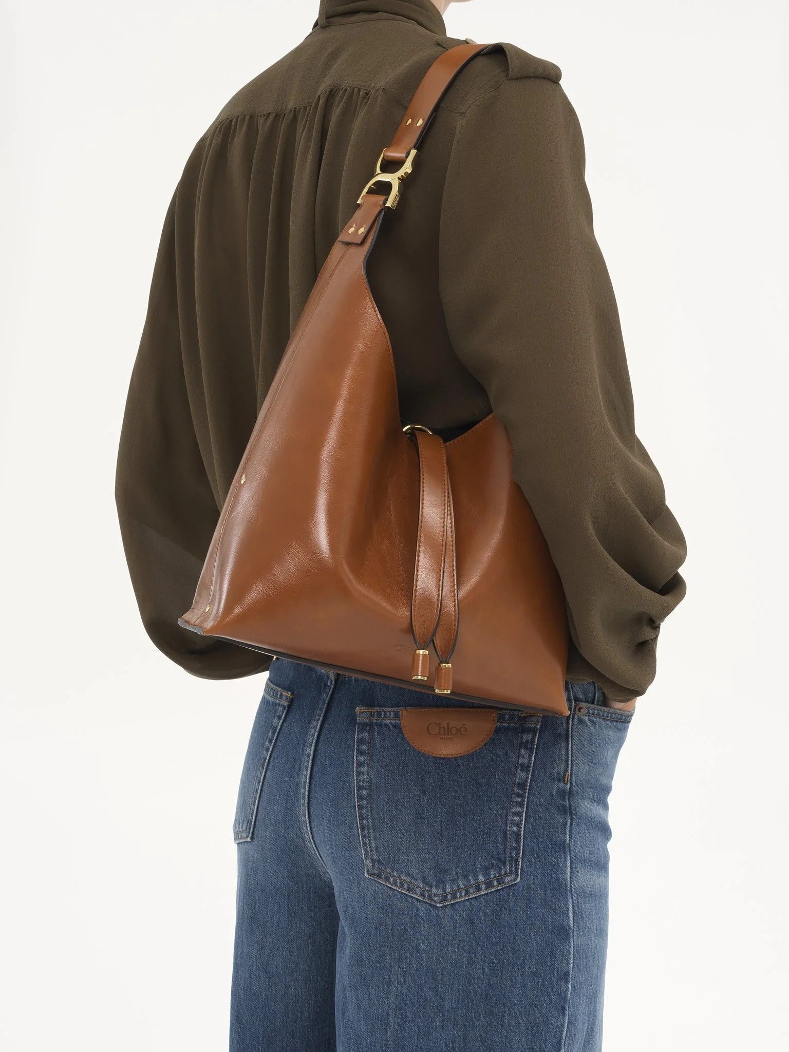 Chloe o1loc1c10226 Size: OS / Marcie Small Hobo Bag in Clay Brown Size ONE SIZE - 2 Thumbnail