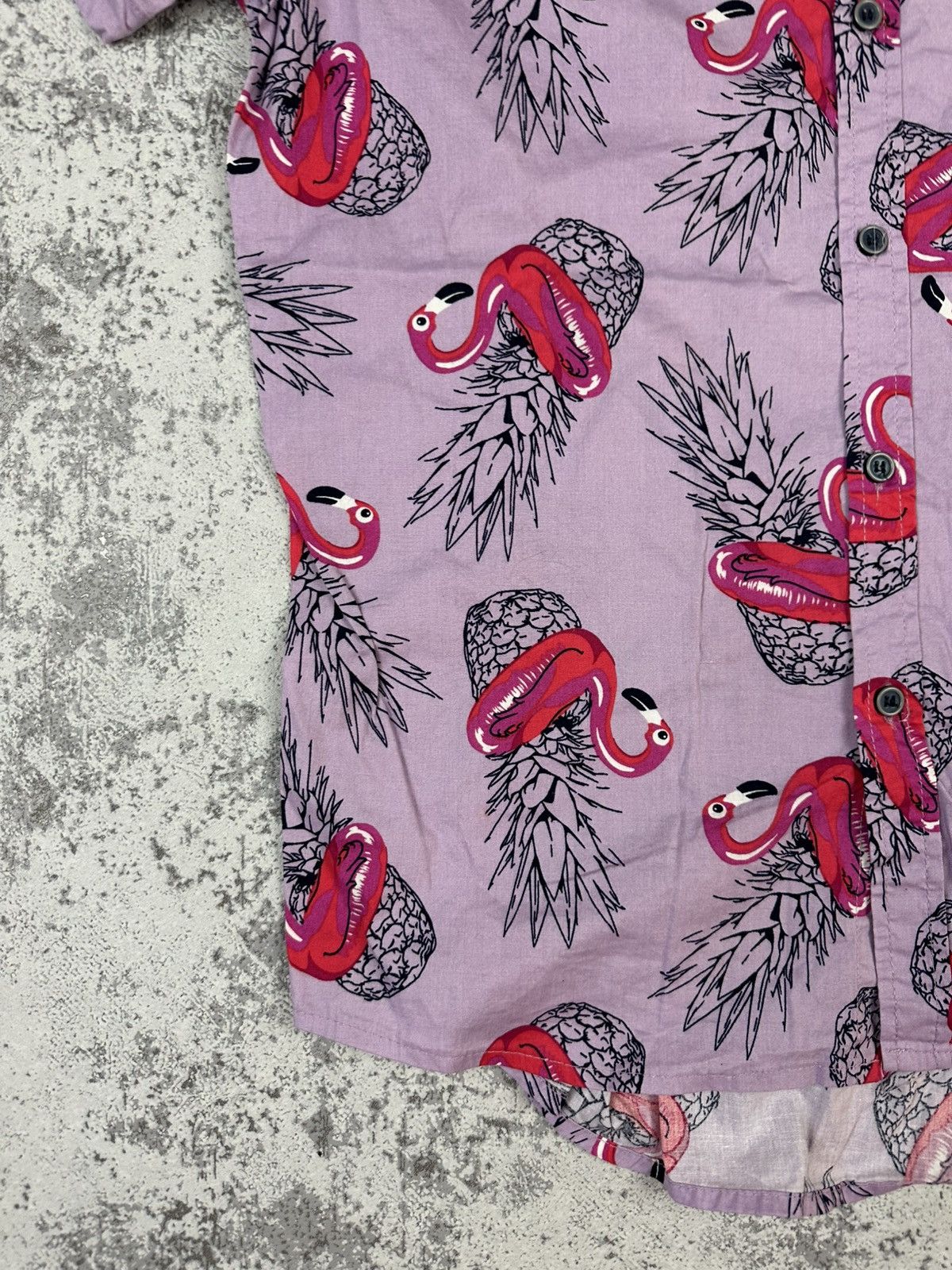 Vintage Retro Flamingo Pineapple Shirt Size US M / EU 48-50 / 2 - 5 Thumbnail