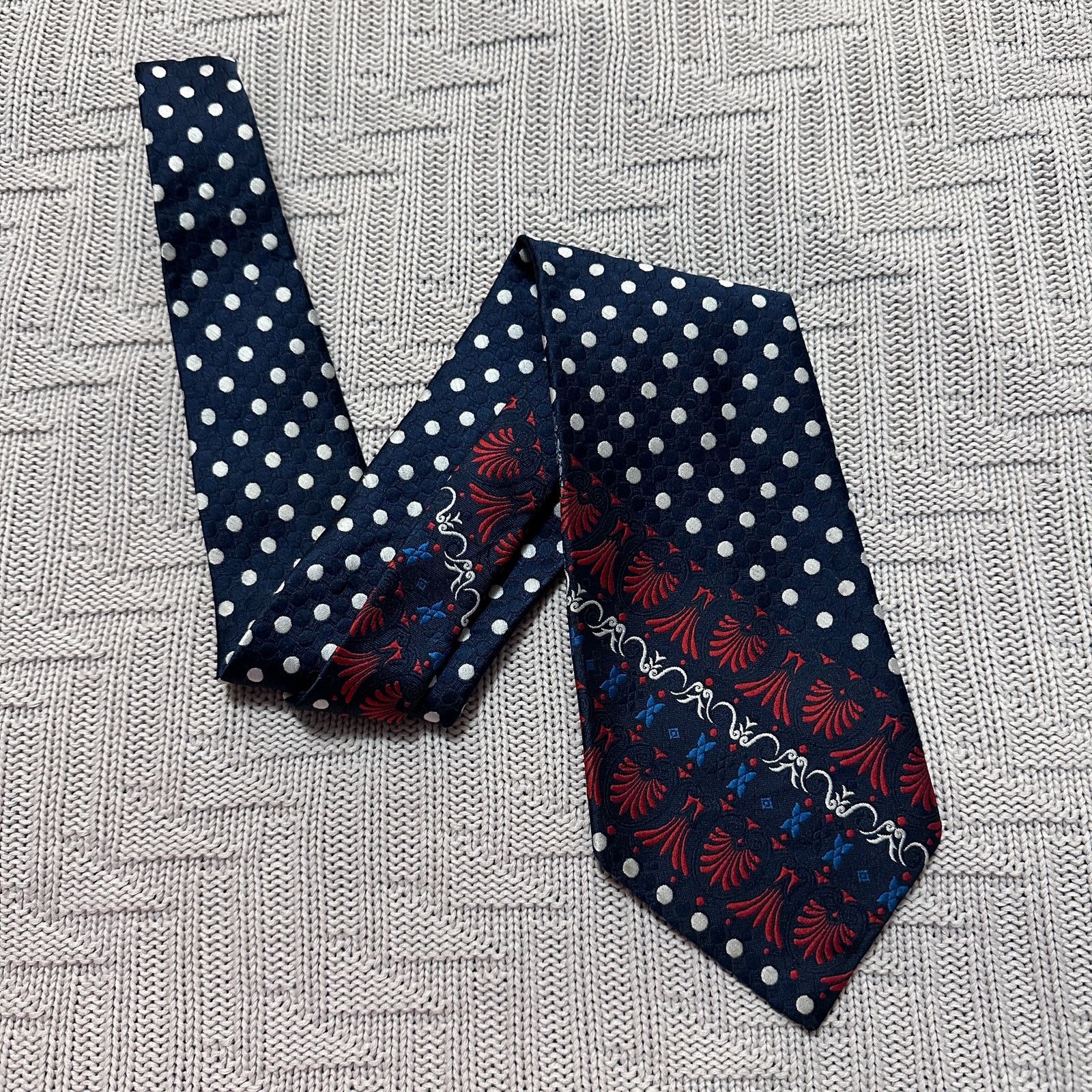 Oleg Cassini Vintage Oleg Cassini black print men's tie Size ONE SIZE - 1 Thumbnail