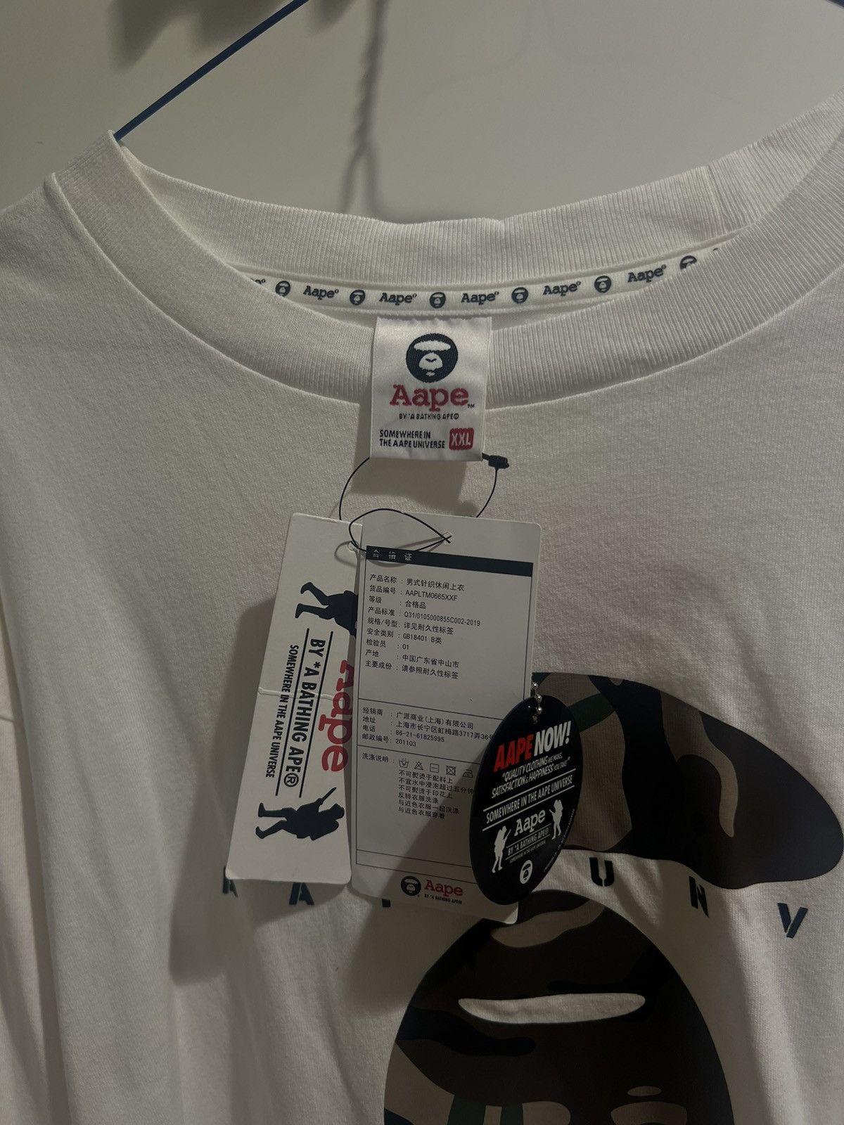 Aape AAPE BY BATHING APE WHITE LONG SLEEVE SHIRT BRAND NEW Size US XXL / EU 58 / 5 - 4 Thumbnail