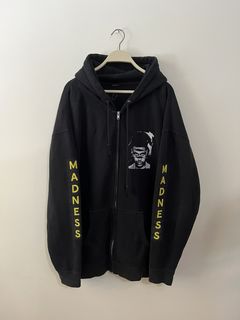 NWT Drakes OVO October's Very Own, WOMENS MONOGRAM FULL ZIP HOODIE. Black  Size S