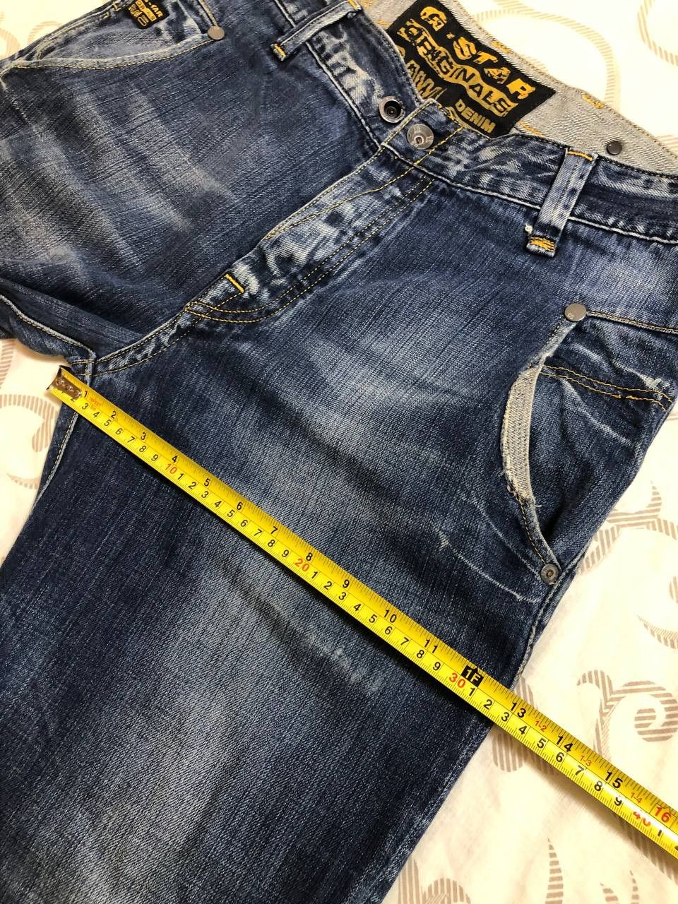G-Star G-Star Raw Denim Jeans Straight Distressed Size US 34 / EU 50 - 10 Thumbnail