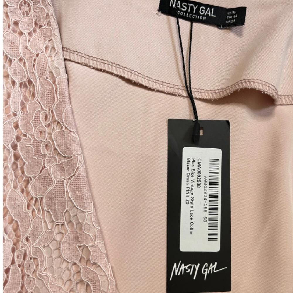 Designer Nasty Gal l NWT Vintage Lace Collar Blazer Dress Size 16 Size XXL / US 16-18 / IT 52-54 - 9 Thumbnail