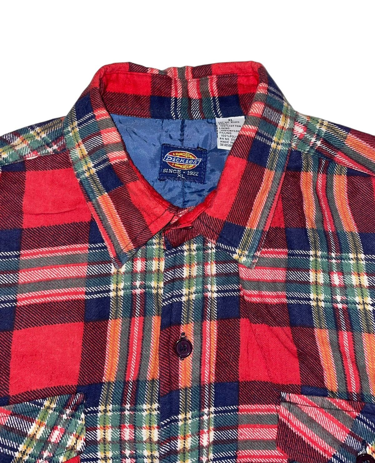 Dickies Dickies Quilted Flannel Shirt Size US XL / EU 56 / 4 - 2 Thumbnail