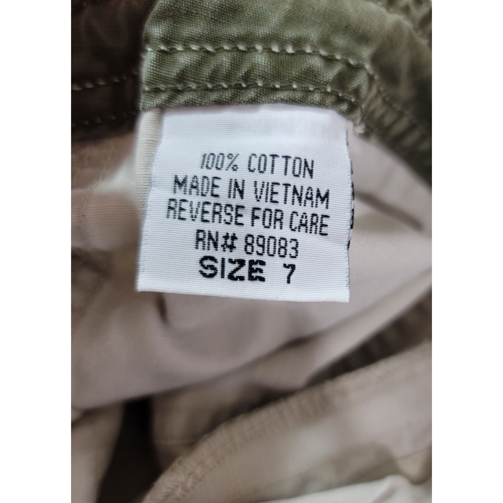 Other LEI Beige Drawstring Waist Capris 7 Juniors Roll Tab Hem Size 33" - 6 Thumbnail