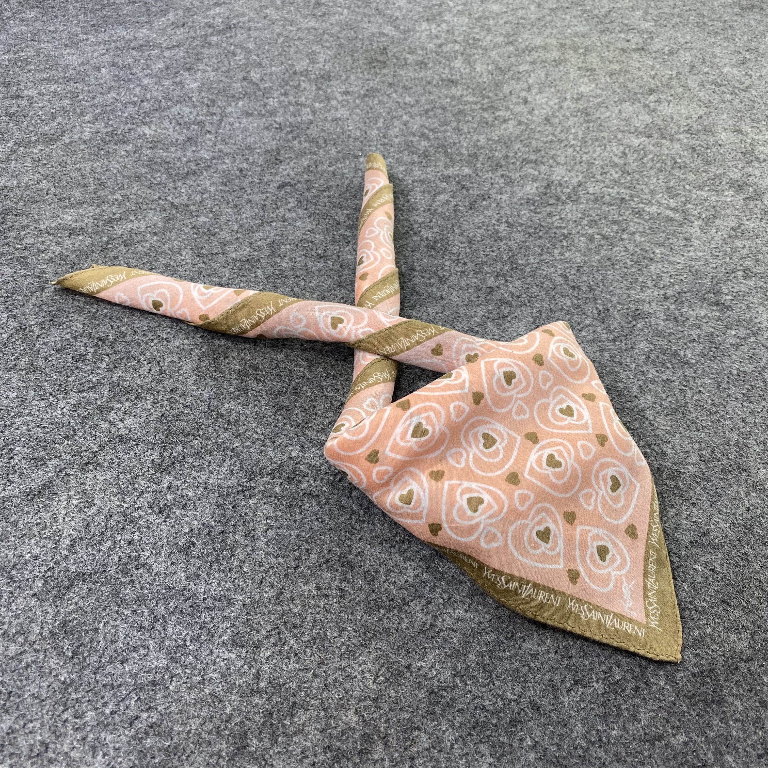 Yves Saint Laurent YSL Handkerchief Neckerchief Bandana-B1902 Size ONE SIZE - 1 Thumbnail