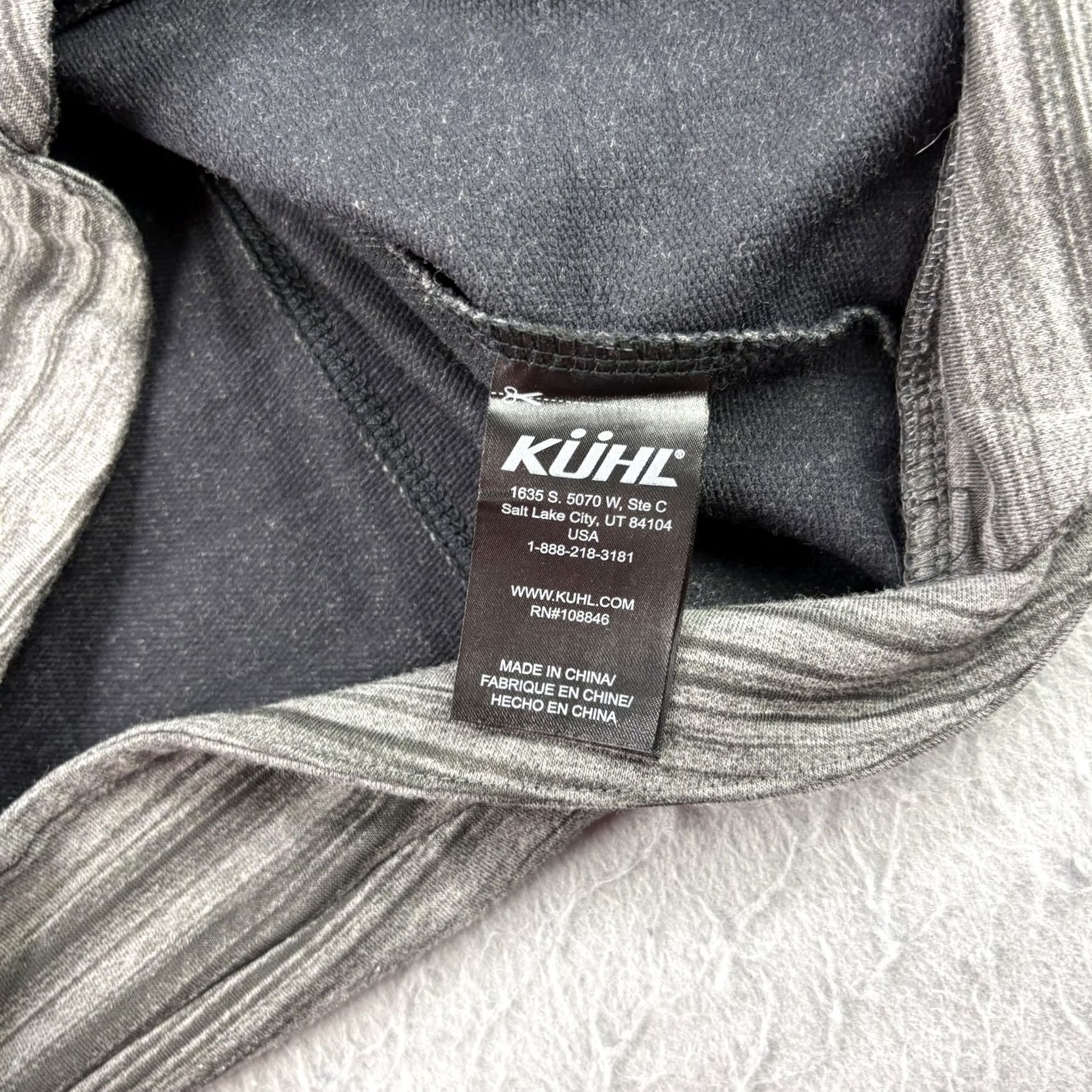 Vintage KÜHL Piper Hoodie Jacket Womens M Gray Striped Full Zip Outdoor Athletic Jacket Coats - Mens Womens? Size M / US 6-8 / IT 42-44 - 7 Thumbnail