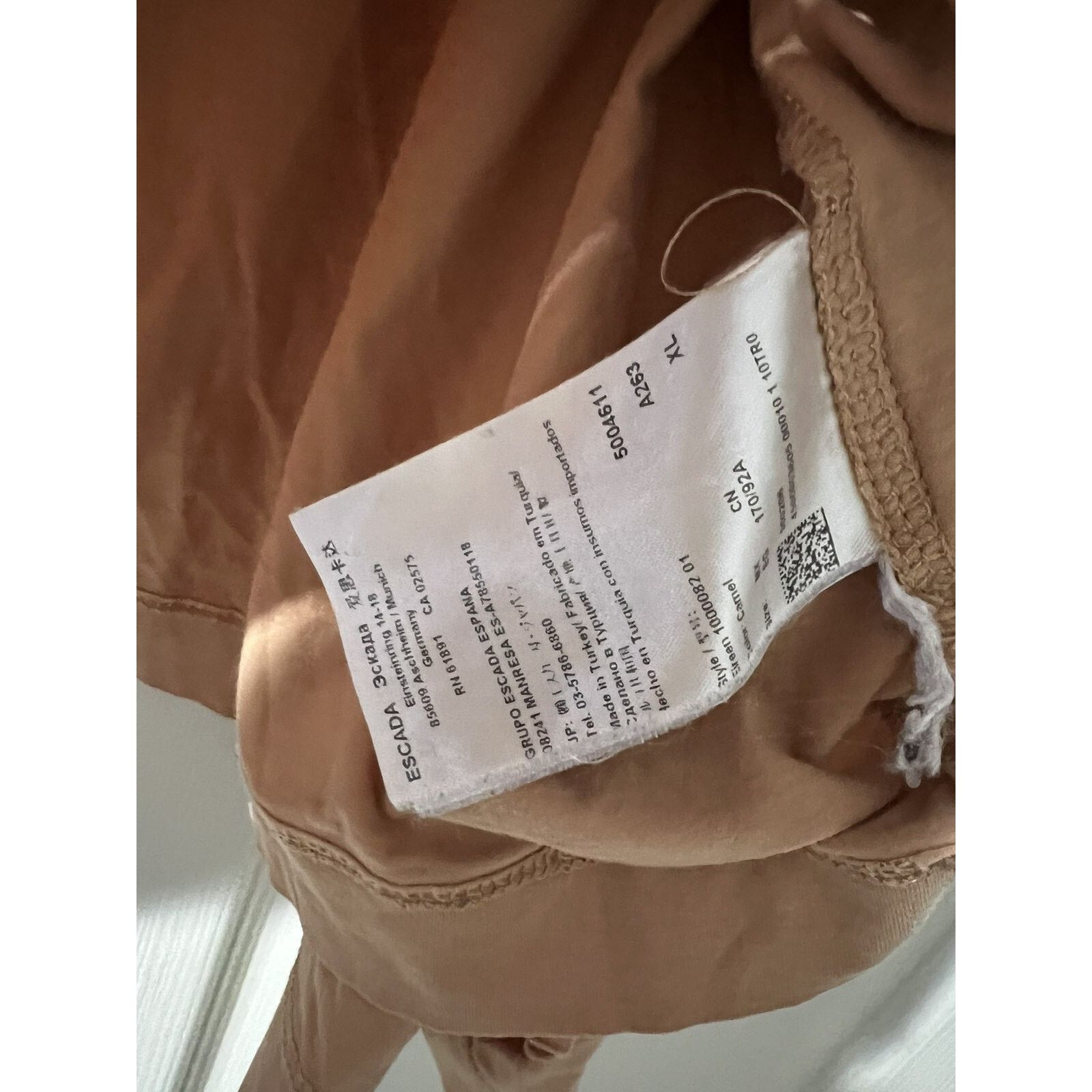 Escada ESCADA Women Blouse Lond Sleeve Cotton Orange XL A003307 Size XL / US 12-14 / IT 48-50 - 7 Thumbnail