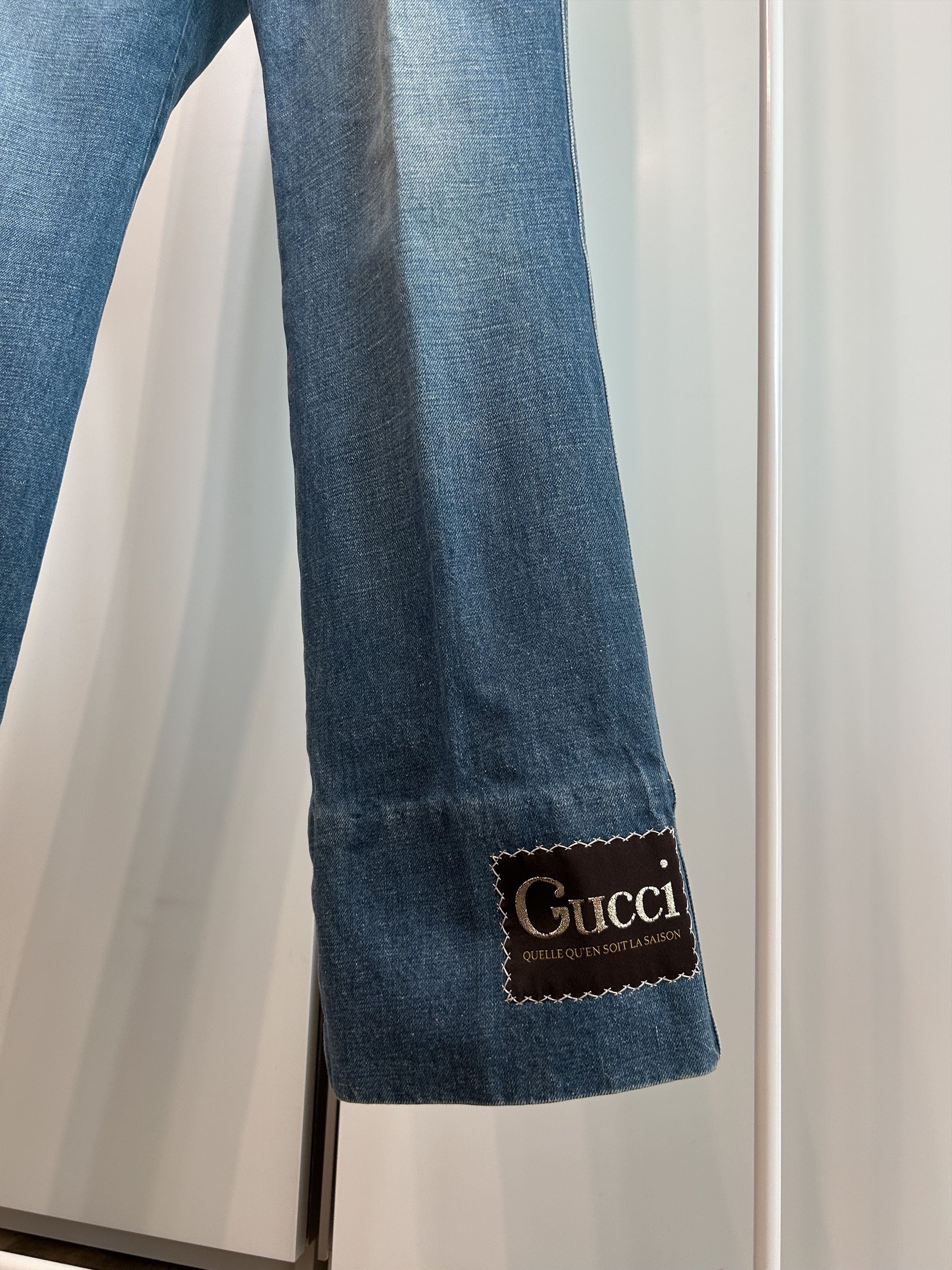 Gucci GUCCI Washed Flared Denim Size US 33 - 4 Thumbnail