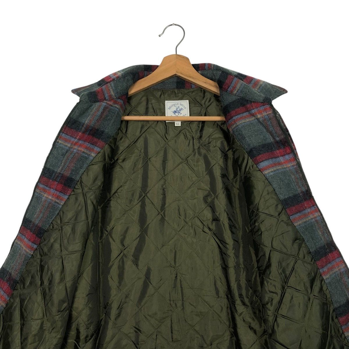 Japanese Brand 🔥VINTAGE CHORE WORK JACKET TARTAN DESIGN BEVERLY HILLS POLO Size US L / EU 52-54 / 3 - 16 Thumbnail