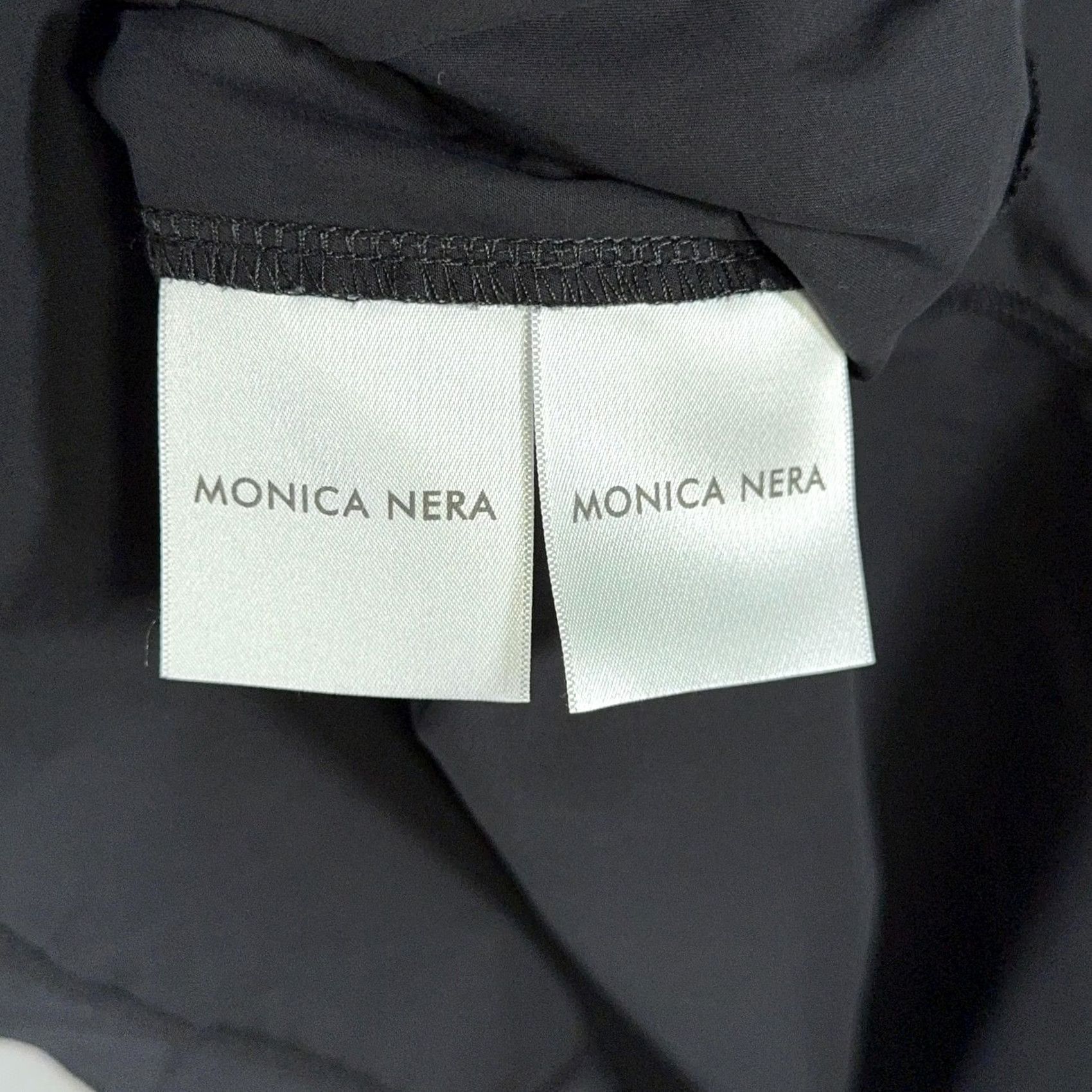 Bell VINTAGE Monica Nera Shirt Dress Medium Black Bow Tie Bell Sleeve Casual Mini Poland Size M / US 6-8 / IT 42-44 - 5 Thumbnail