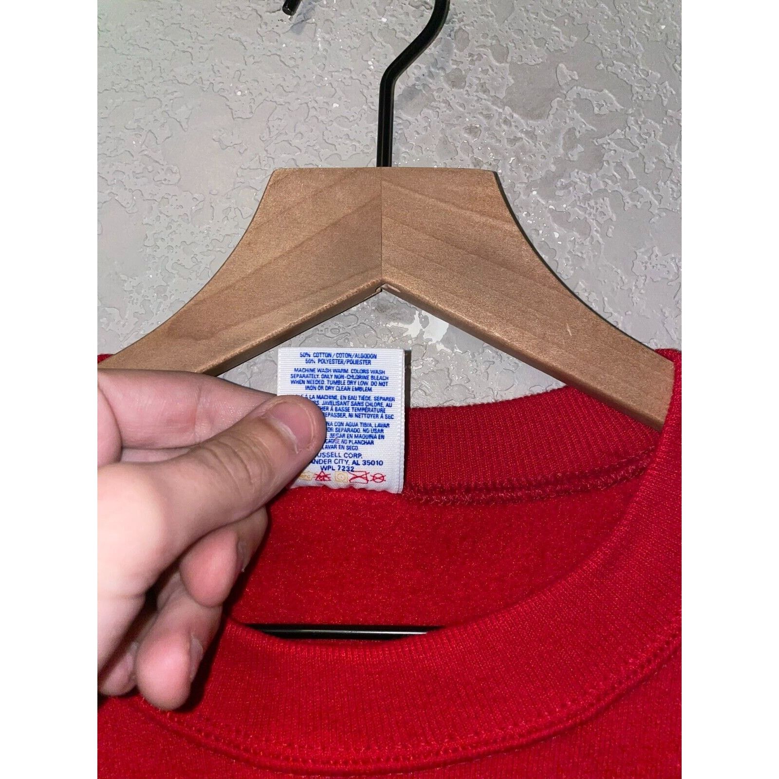 Jerzees Vintage Wyoming Sweatshirt Crewneck Love Red VTG 90s Large Size US L / EU 52-54 / 3 - 10 Thumbnail