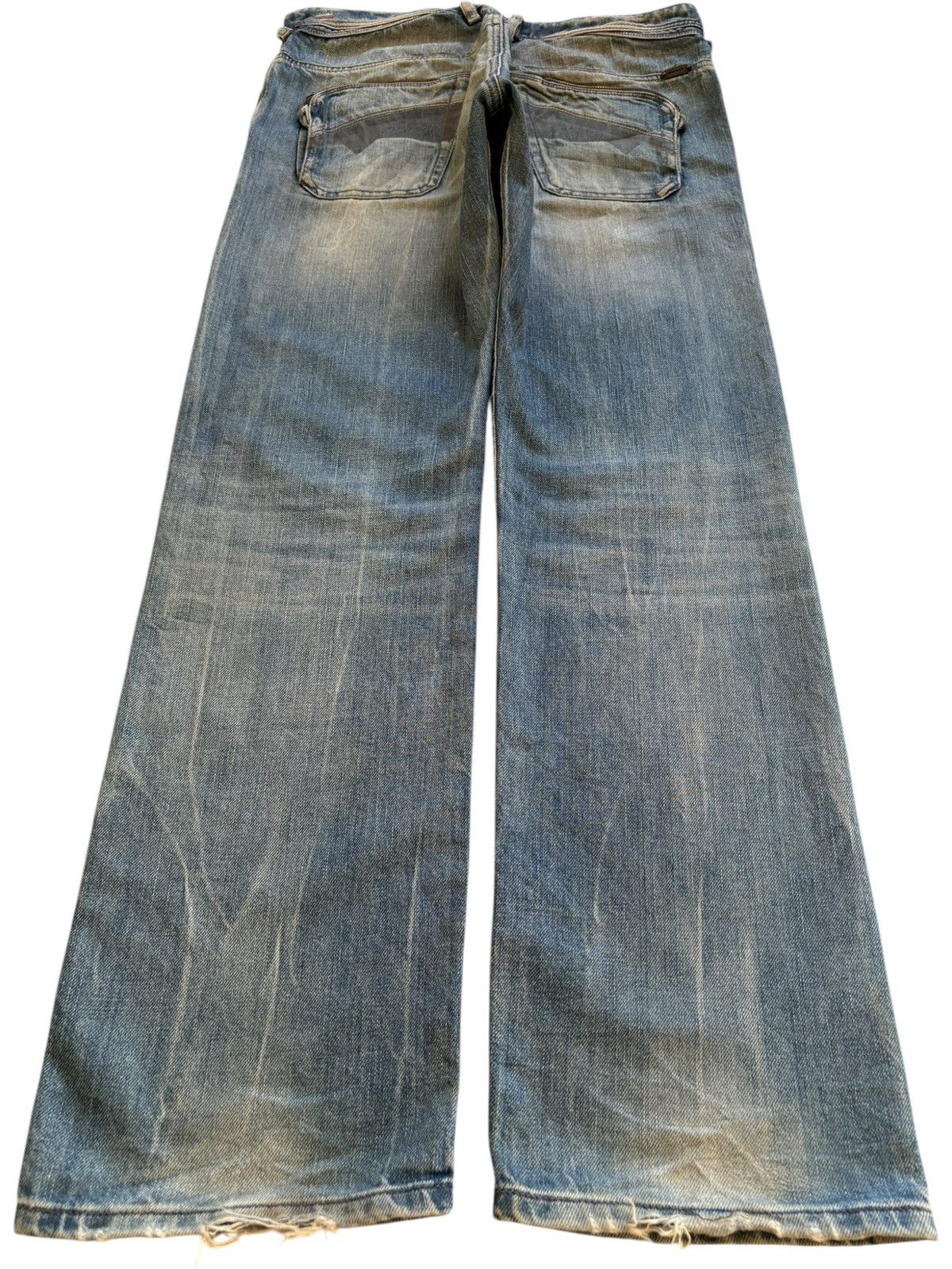 Diesel Vintage Italy Diesel Poiak Mud Wash Distressed Loose Jeans Size US 32 / EU 48 - 2 Thumbnail
