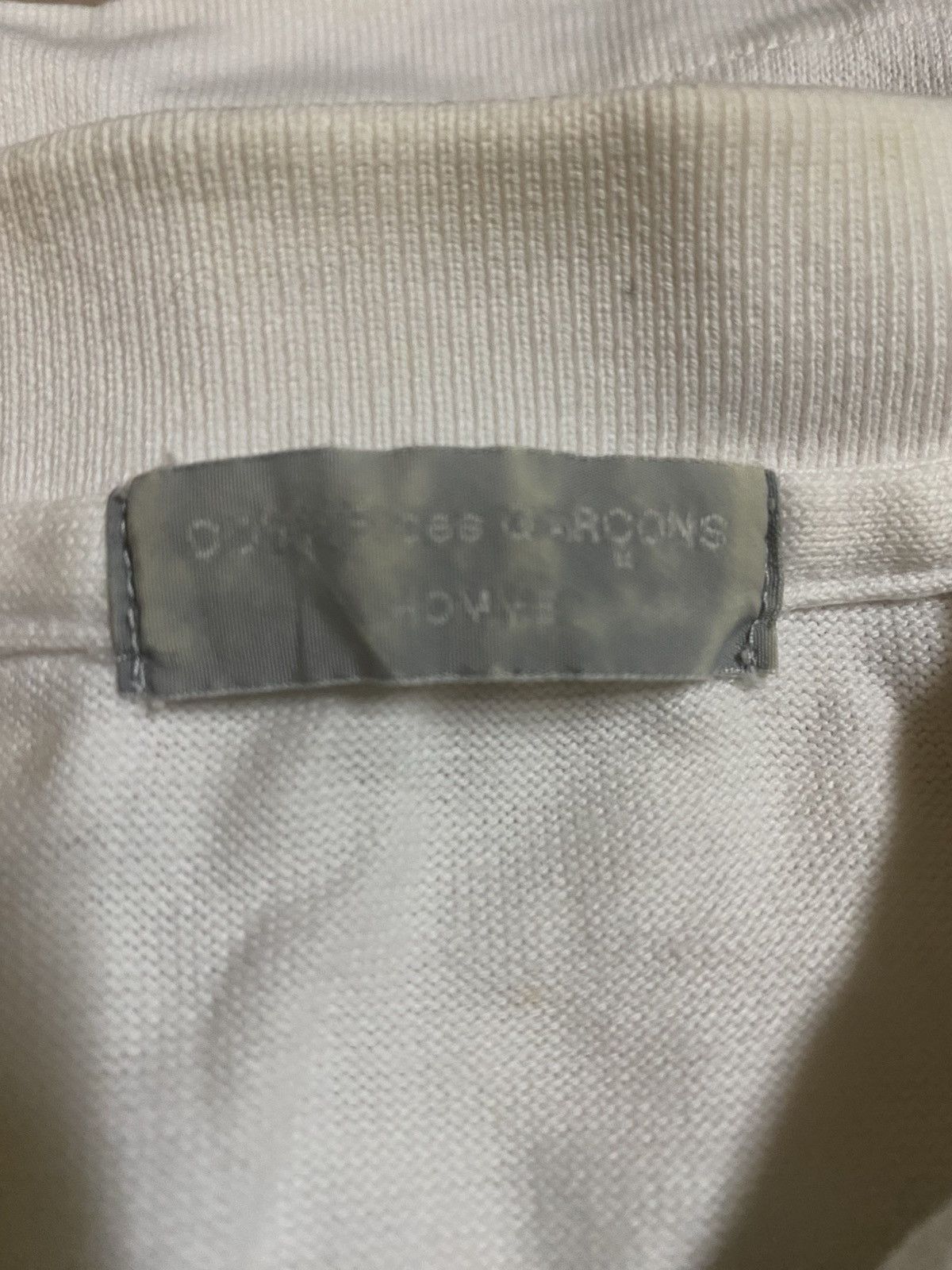 Comme des Garcons Homme Comme Des Garcons CDG Black And White Stripe Polo Shirt Size US M / EU 48-50 / 2 - 4 Thumbnail