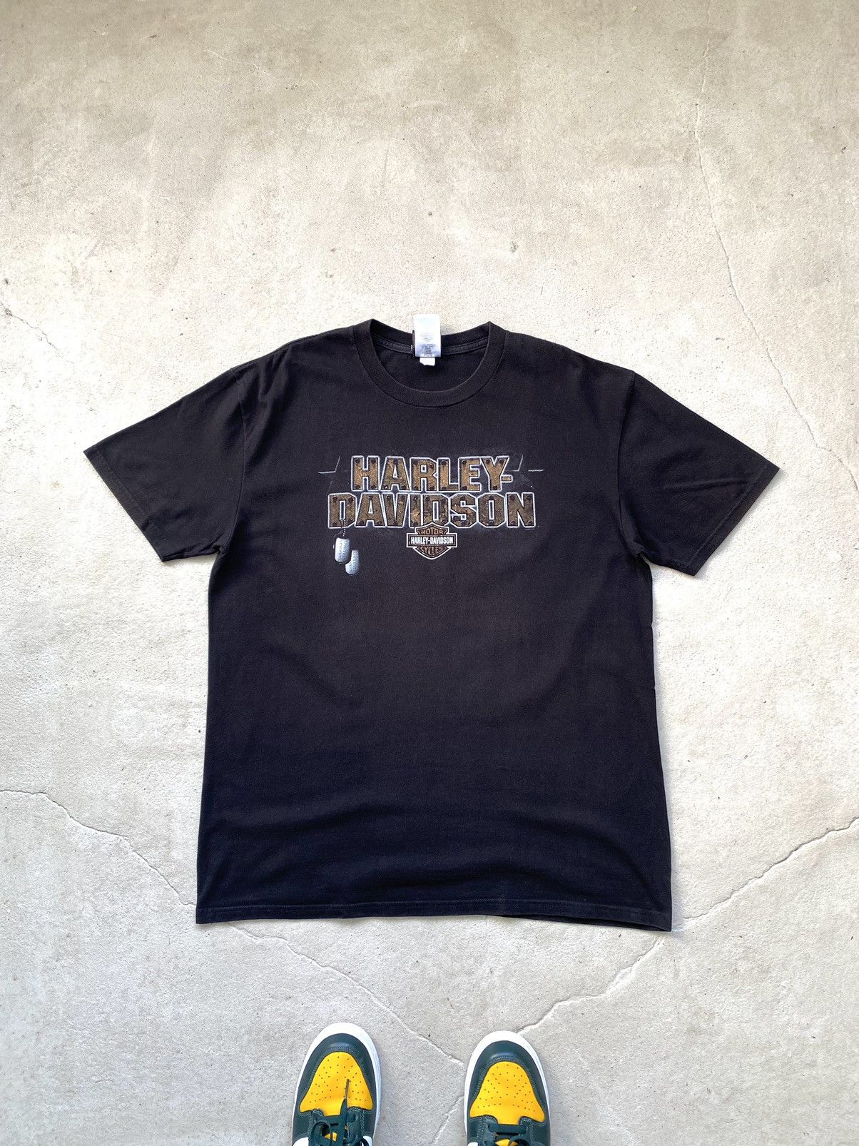 Harley Davidson Vintage Harley Davidson Trimoto Tee Shirt Y2K Hype Size US XL / EU 56 / 4 - 1 Thumbnail