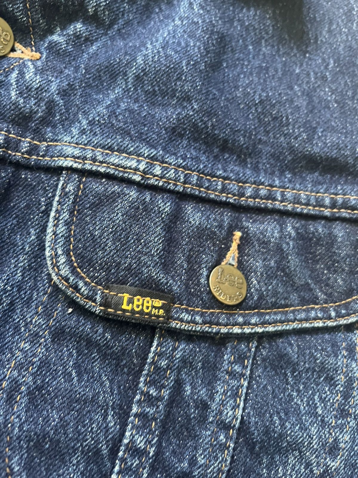 Lee × Vintage Vintage 80s Lee Riders USA Denim Jacket - Faded Blue Size US L / EU 52-54 / 3 - 4 Thumbnail