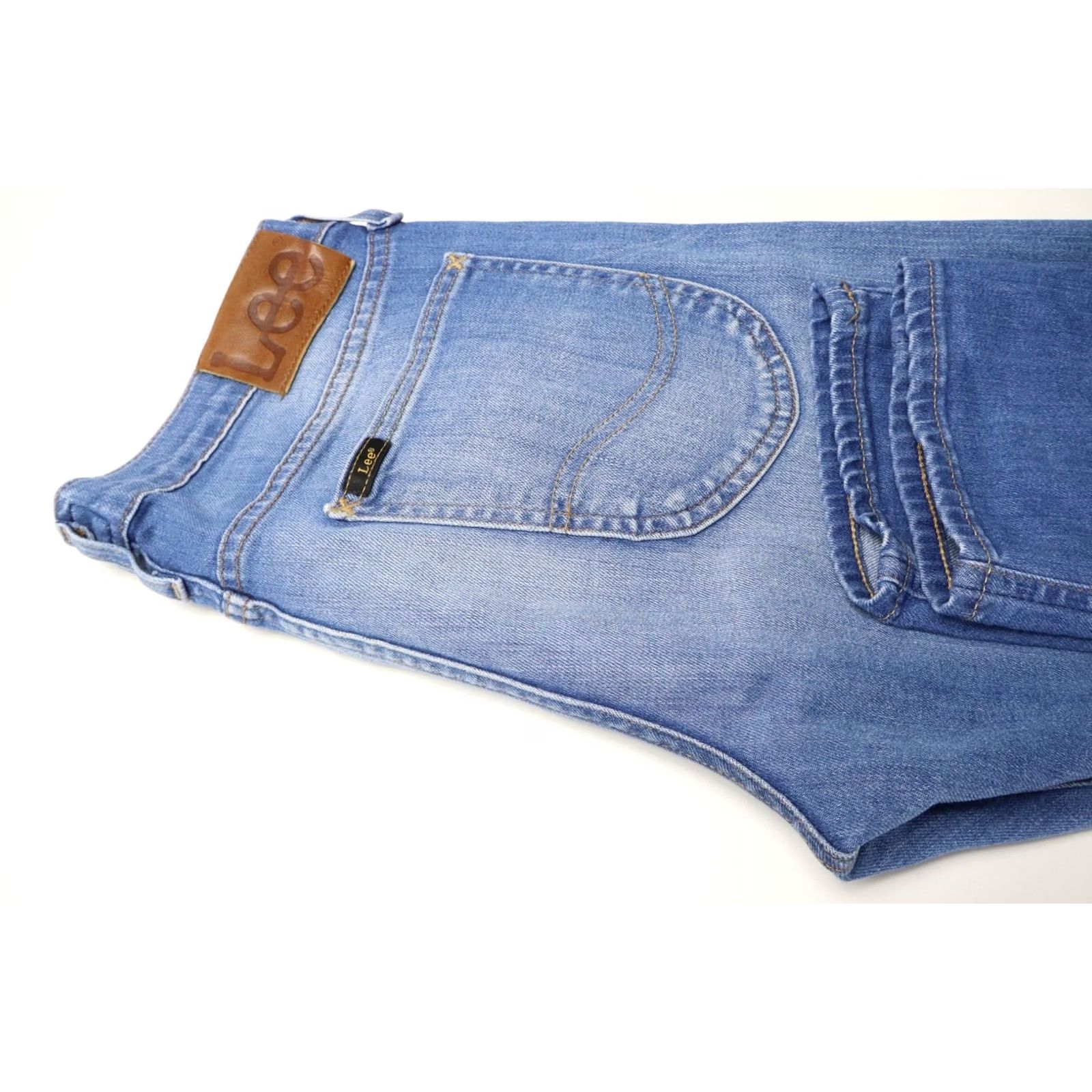 Lee LEE Luke Jeans Men's W29/L34 Blue Denim Slim Zip Fly Stretched Whiskers Size US 29 - 5 Thumbnail
