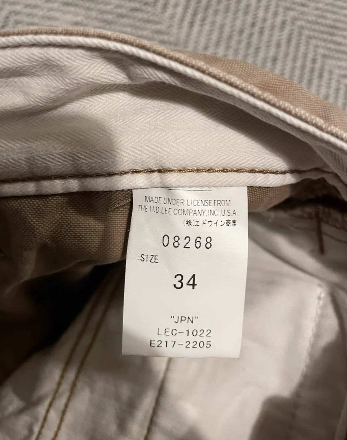 Lee Lee Khaki Cargo Pants K24 Size US 34 / EU 50 - 6 Thumbnail