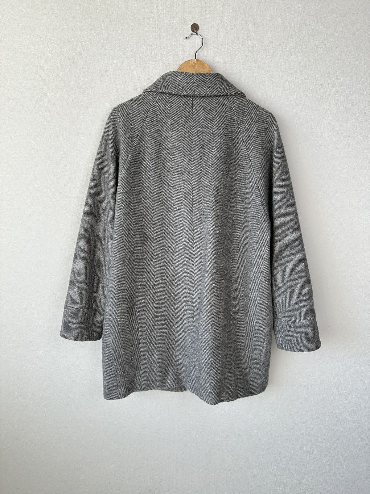 Weekend Max Mara Weekend Max Mara Italy Wool Gray Snap Button Coat size US 10 Size M / US 6-8 / IT 42-44 - 2 Thumbnail