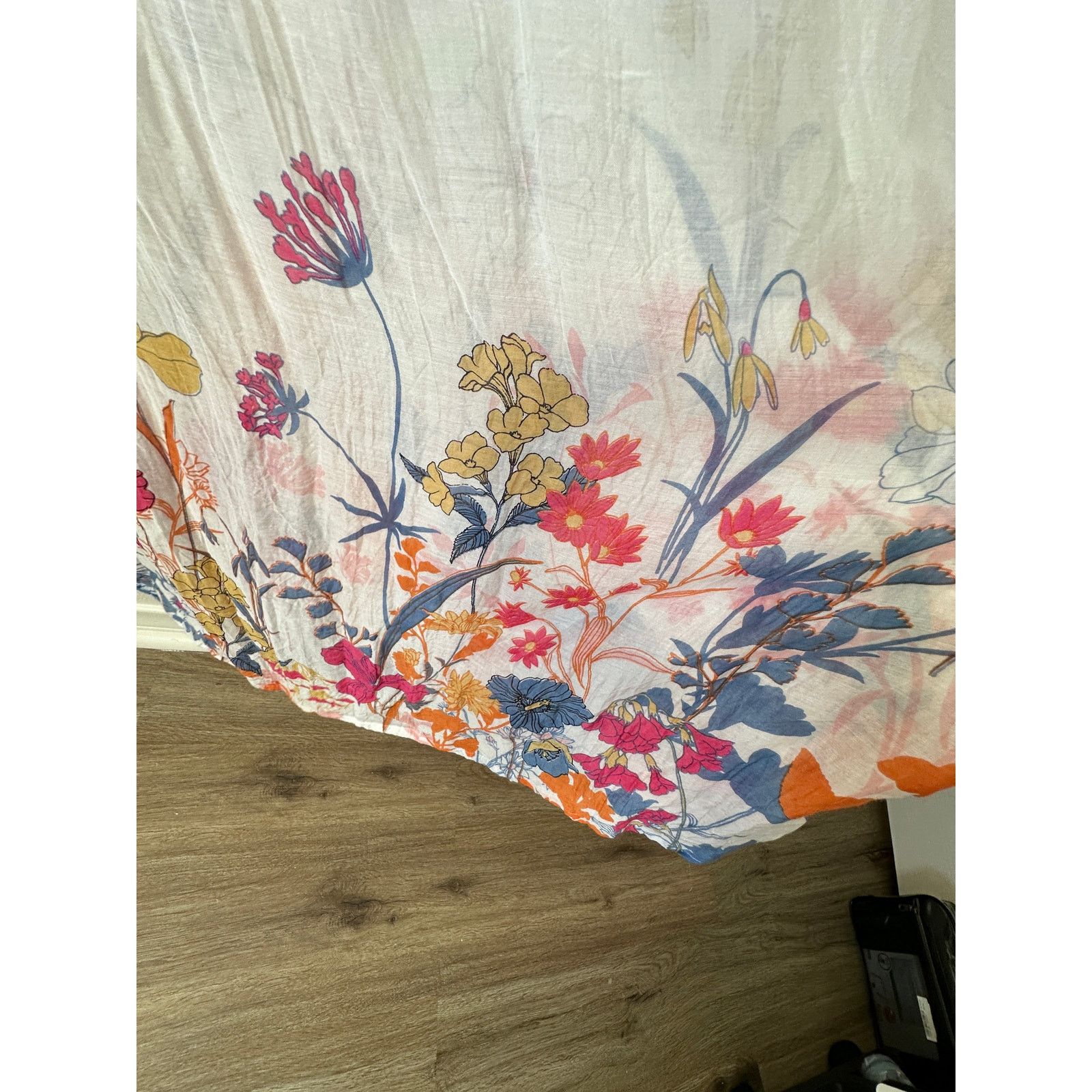 Other Lovestitch White Floral Sleeveless Scoop Cross-Back Maxi Size M / US 6-8 / IT 42-44 - 4 Thumbnail