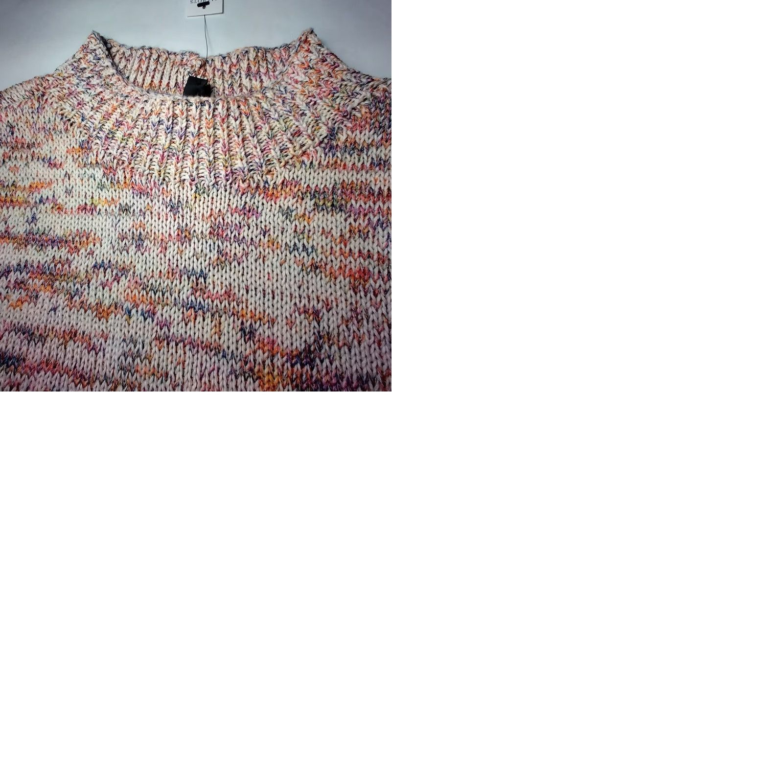 Talbots Talbots Sweater Sleeveless Mock Neck Top Large L Cotton Blend Multicolor Speckled Knit Women Pullover Size L / US 10 / IT 46 - 9 Thumbnail