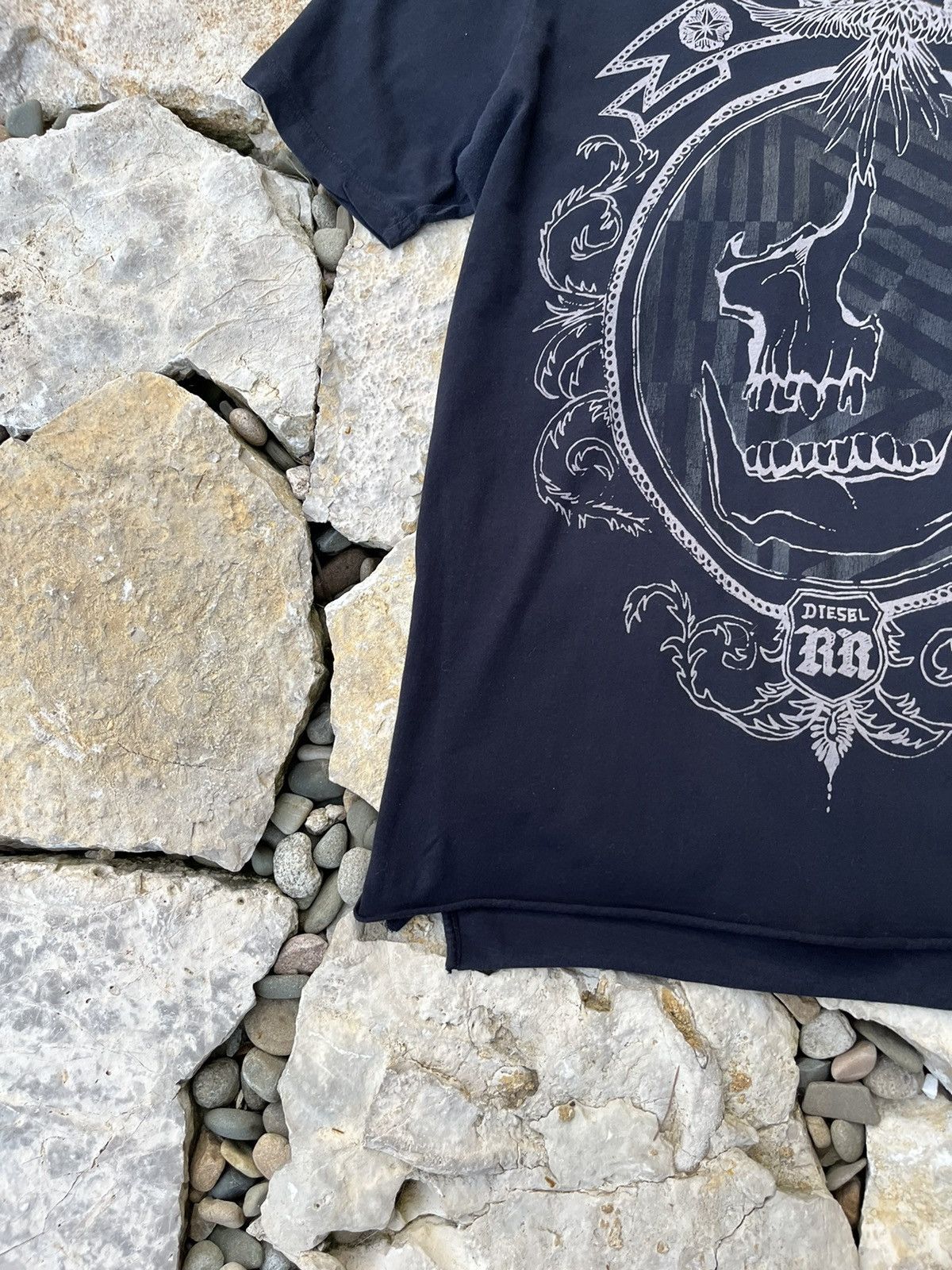 Diesel × Vintage Vintage Diesel RR y2k skull tee t-shirt eagle goth Size US XL / EU 56 / 4 - 6 Thumbnail