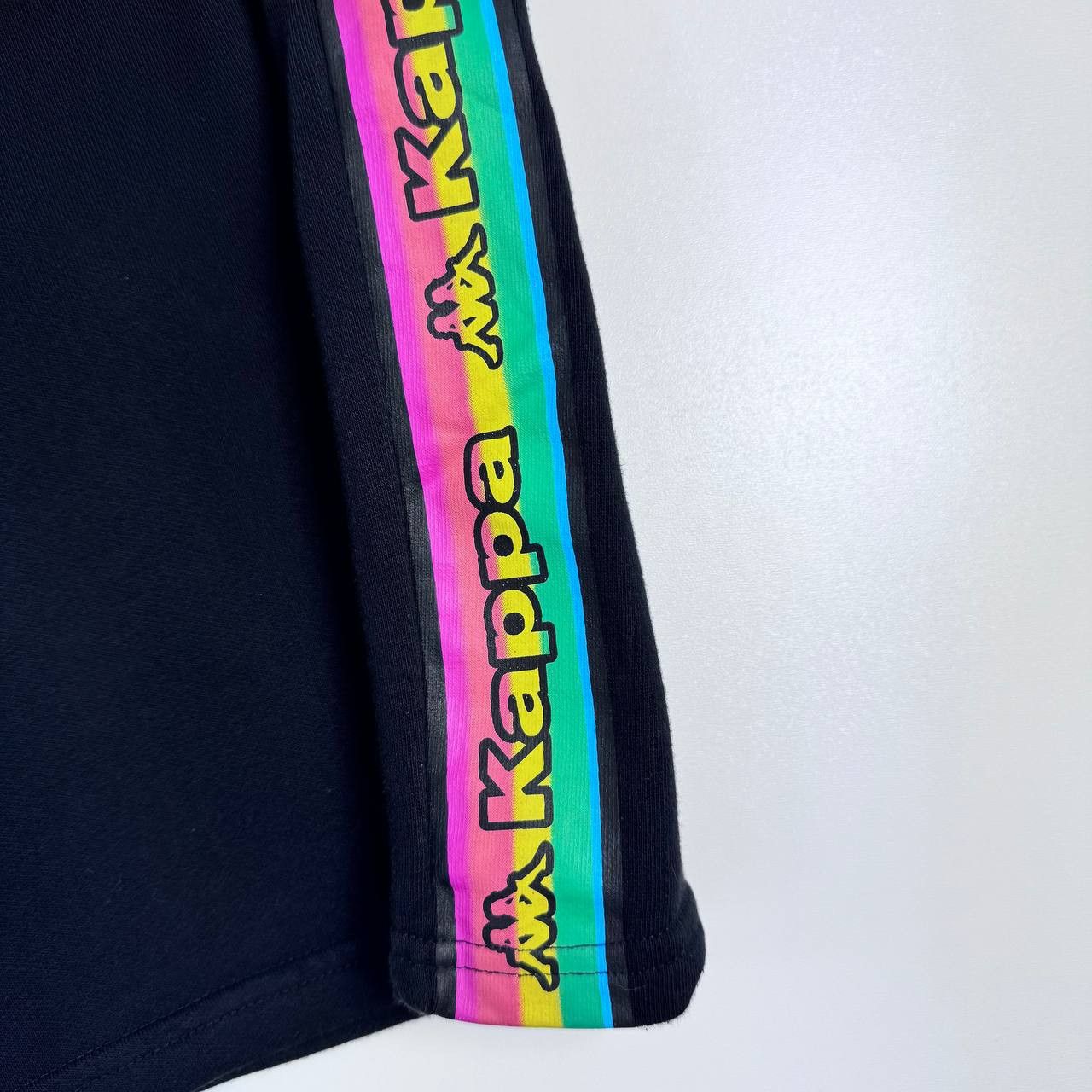Kappa Kappa Tape Logo Shorts Navy Side Stripe Mens Size L Size US 40 / EU 56 - 3 Thumbnail