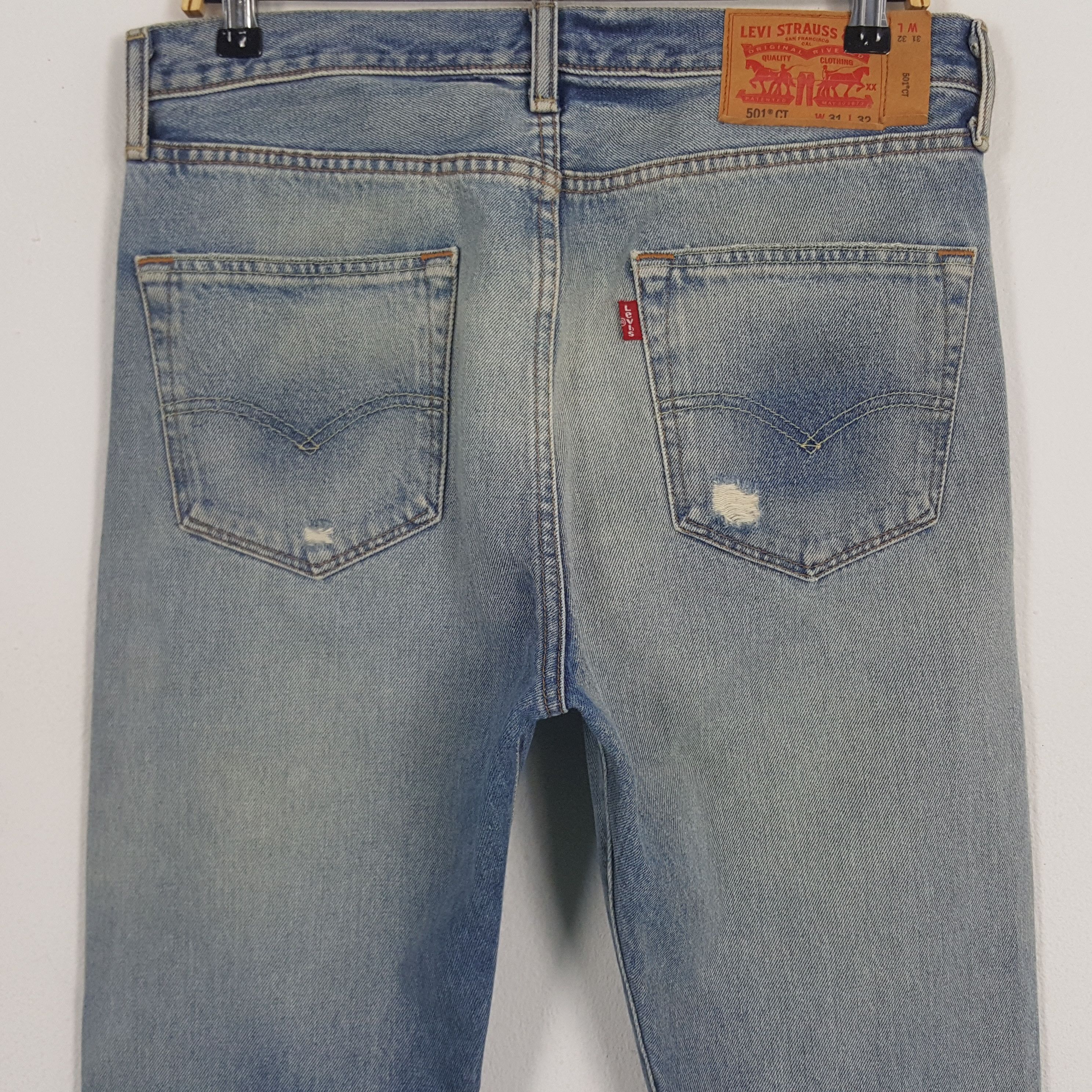 Levi's × Vintage Vintage Levi's 501 American Distressed Style Denim Jeans Size US 32 / EU 48 - 5 Thumbnail