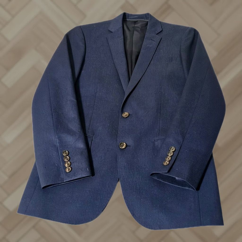 J.Crew J. Crew Ludlow Blazer Vitale Barberis Wool Suit Jacket Mens 36R Navy Size 36R - 1 Thumbnail