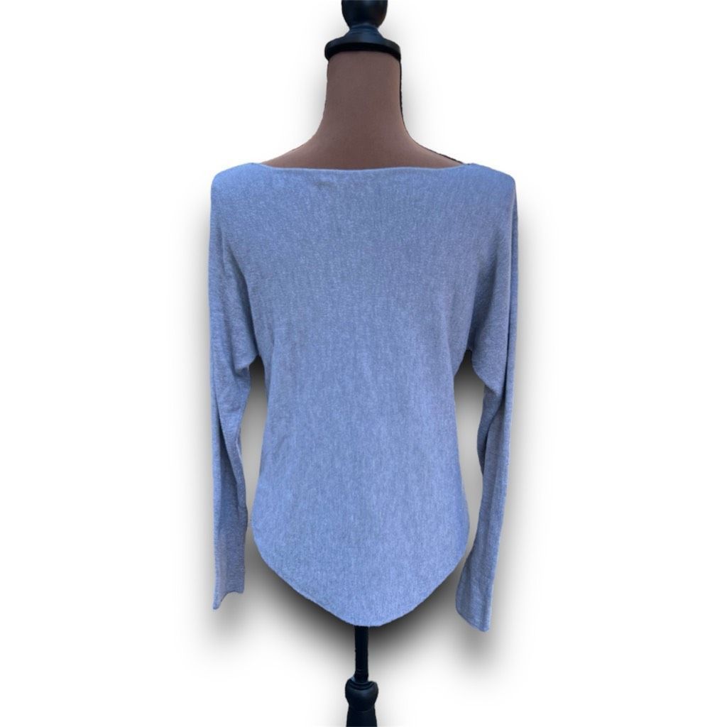 Vass Joan Vass Studio Long Sleeve Distressed Boat Neck Sweater, Women’s Small Size S / US 4 / IT 40 - 4 Thumbnail
