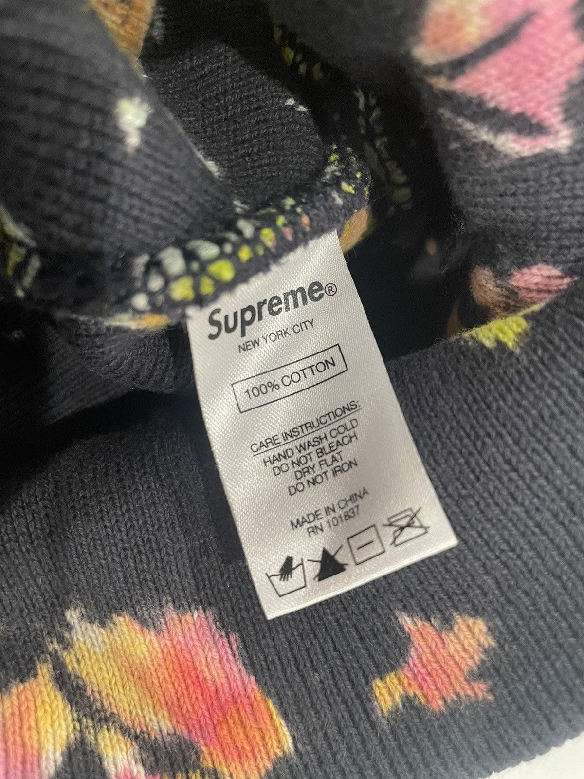 Supreme Supreme Splatter Dyed Beanie Size ONE SIZE - 3 Thumbnail