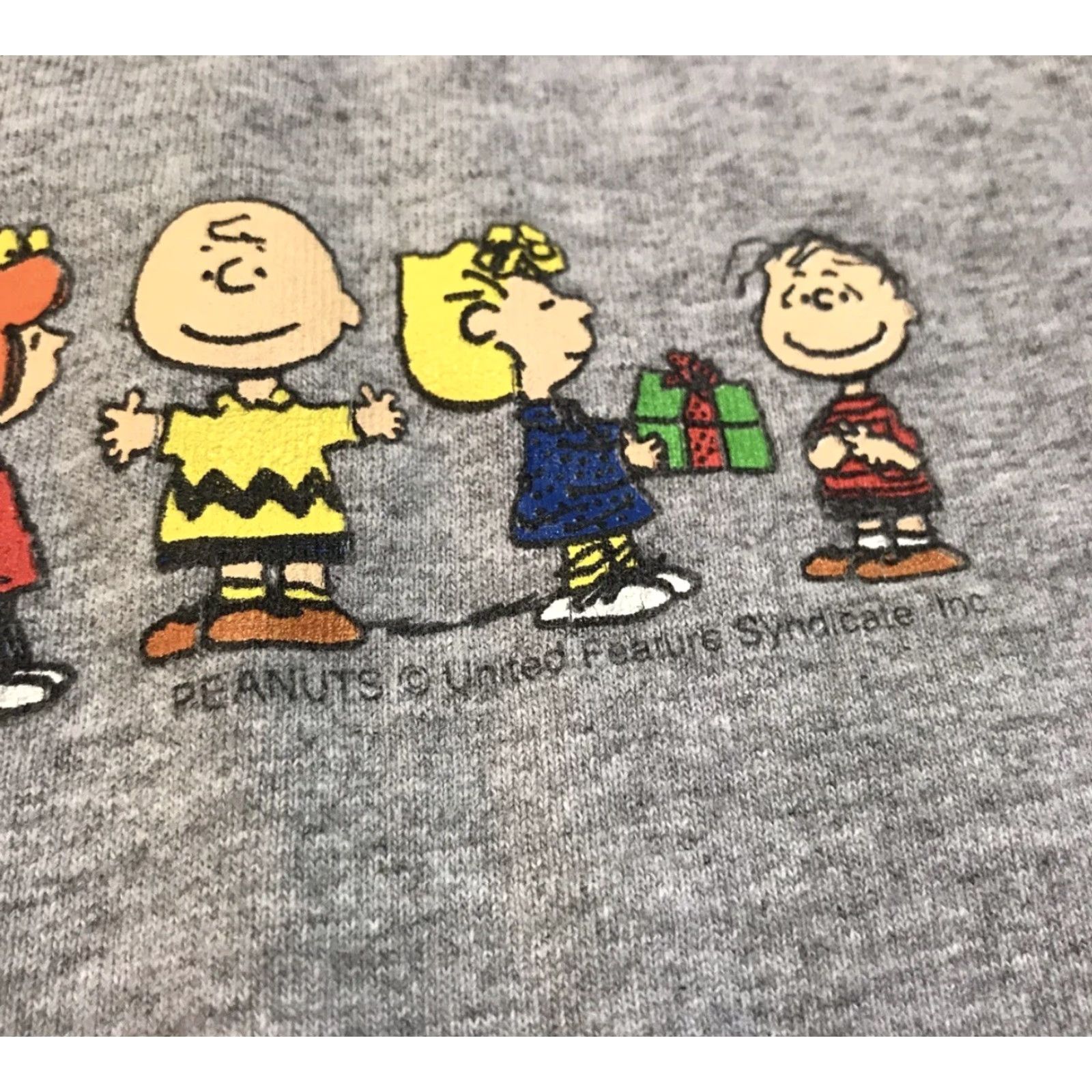 Delta VINTAGE Delta The Peanuts Charlie Brown T-Shirt XL Gray Crew Neck Short Sleeve Christmas 1990s Mens Size US XL / EU 56 / 4 - 3 Thumbnail