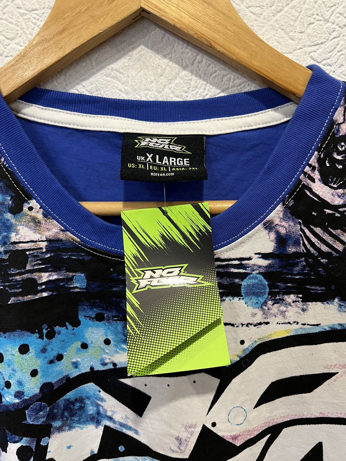No Fear NWT No Fear Blue T Shirt Size US XL / EU 56 / 4 - 3 Thumbnail