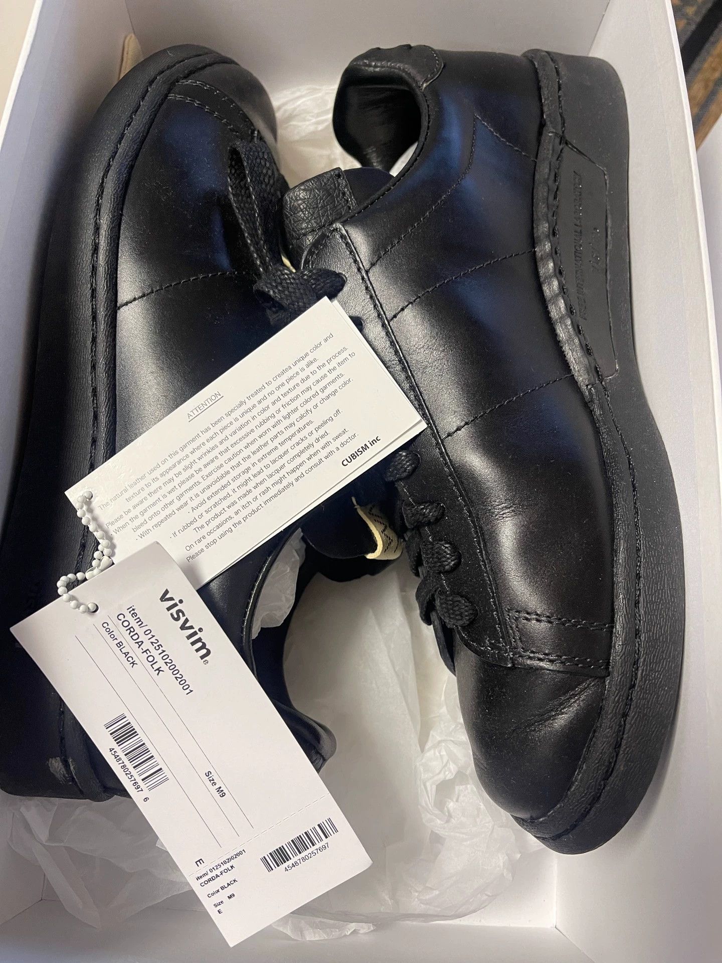 Visvim VISVIM CORDA LO-FOLK 25SS US9 White/Black Worn 1x Size US 9 / EU 42 - 3 Thumbnail