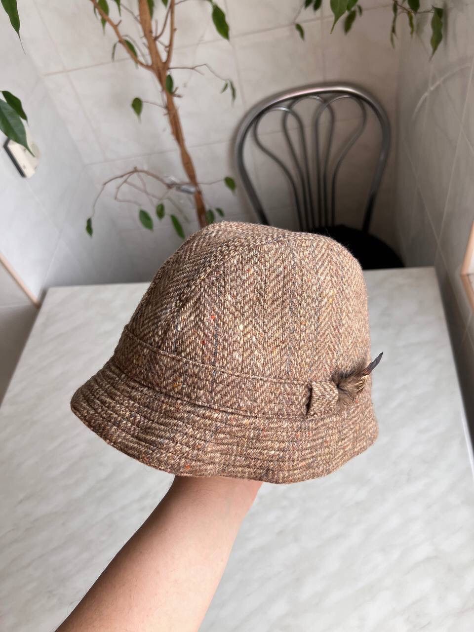 Barbour × Vintage Vintage 90s Barbour Bucket Cap Hat Wool Streetwear Hype Size ONE SIZE - 8 Thumbnail