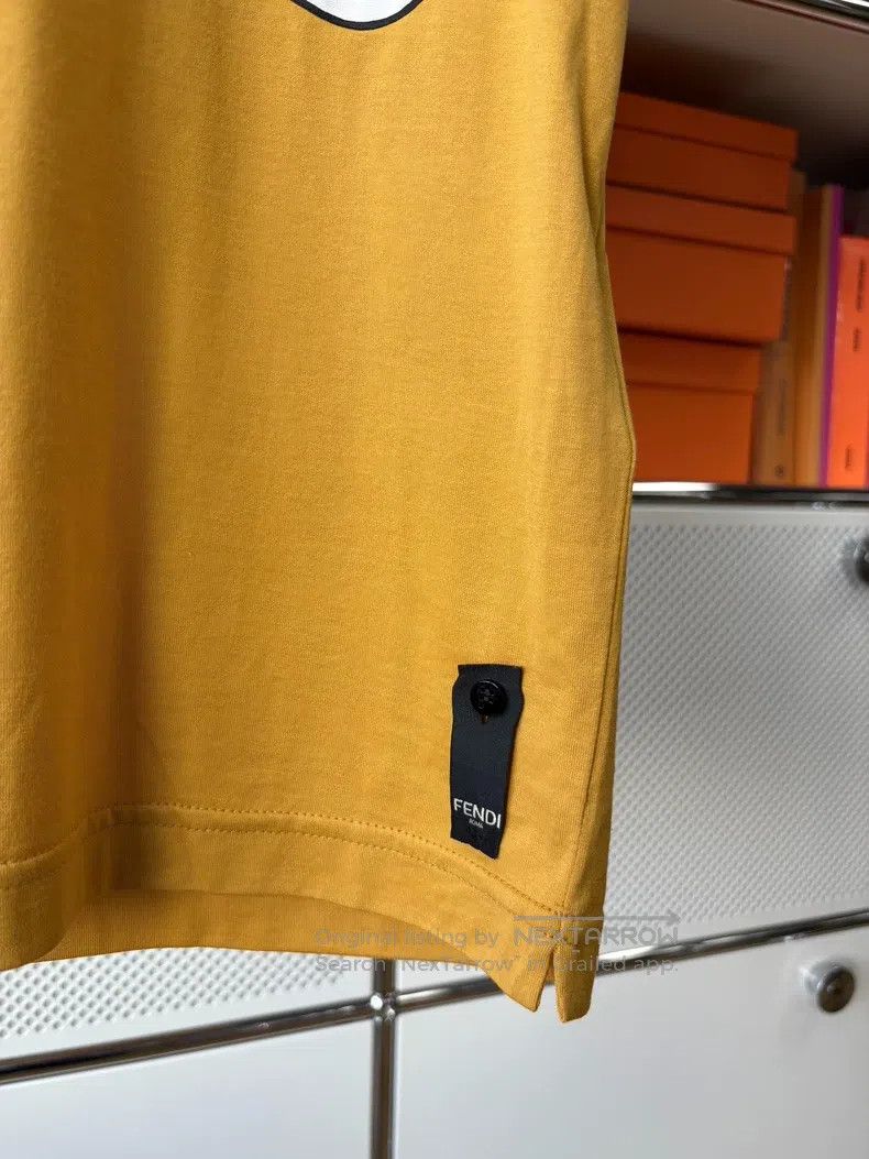 Fendi Fendi Ginger yellow graffiti-printed short-sleeve Size M / US 6-8 / IT 42-44 - 4 Thumbnail
