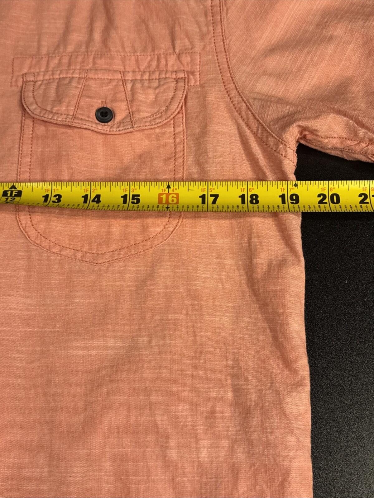 Blackjack Black Jack Shirt Mens Medium Salmon SS Button Down (621) Size US M / EU 48-50 / 2 - 7 Thumbnail