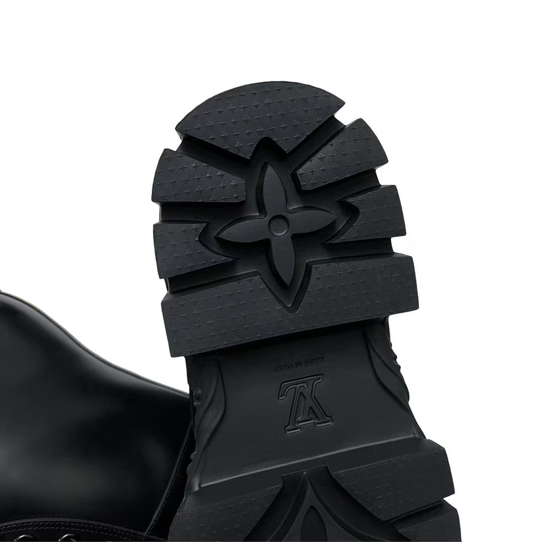 Louis Vuitton Louis Vuitton 8 Baroque Ranger Boots Black Calf Leather Size US 8 / EU 41 - 6 Thumbnail