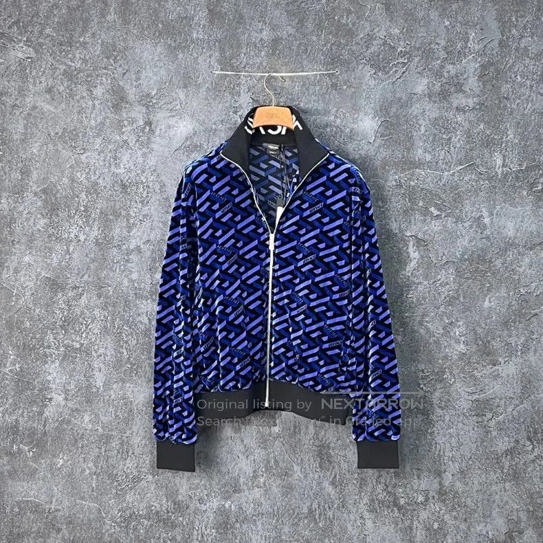 Versace VERSACE Labyrinth Series Cotton Jacket. Size US S / EU 44-46 / 1 - 1 Thumbnail