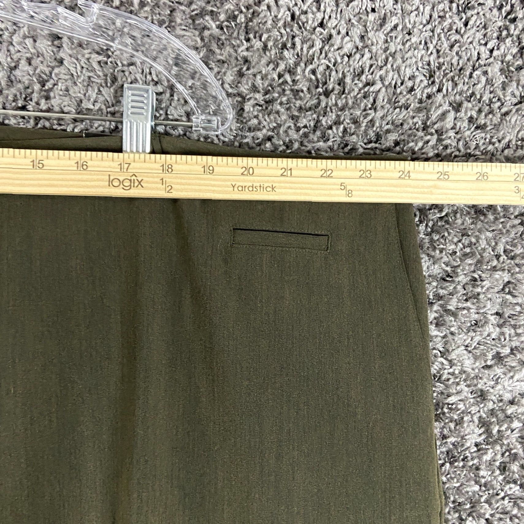 Avenue NEW Avenue Dress Pants Women 26 Green Stretch Size 26" / US 2 / IT 38 - 7 Thumbnail