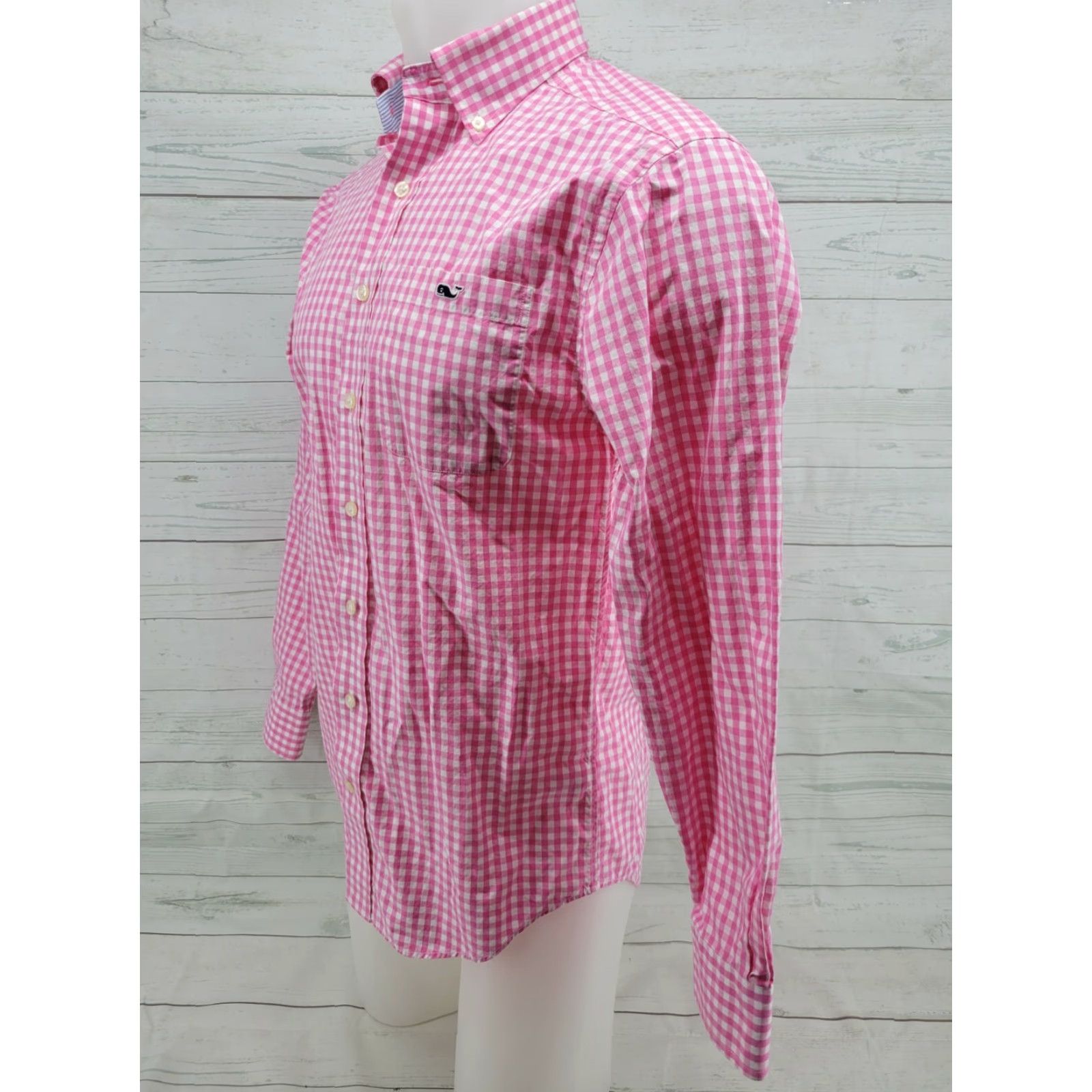 Vineyard Vines Vineyard Vines Tucker Shirt Button-Up Long Sleeve SMALL Pink Checkered Men’s Shirt Size US S / EU 44-46 / 1 - 2 Thumbnail
