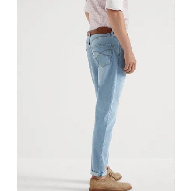 Brunello Cucinelli Denim Pants in Open Blue Size US 30 / EU 46 - 2 Thumbnail